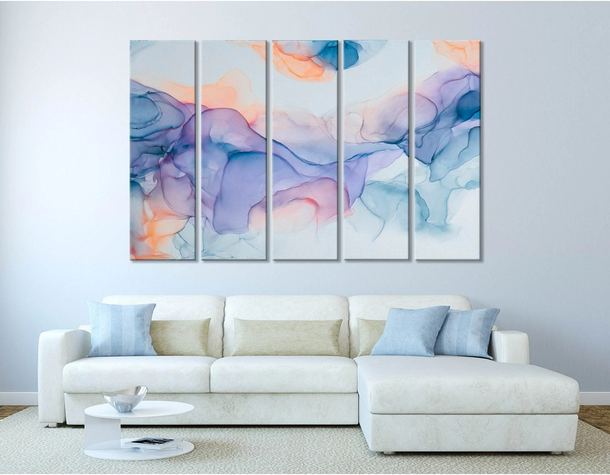 Colorful Smoke Abstract №04416 Ready to Hang Canvas Print - Zellart Canvas Prints ALL_Products