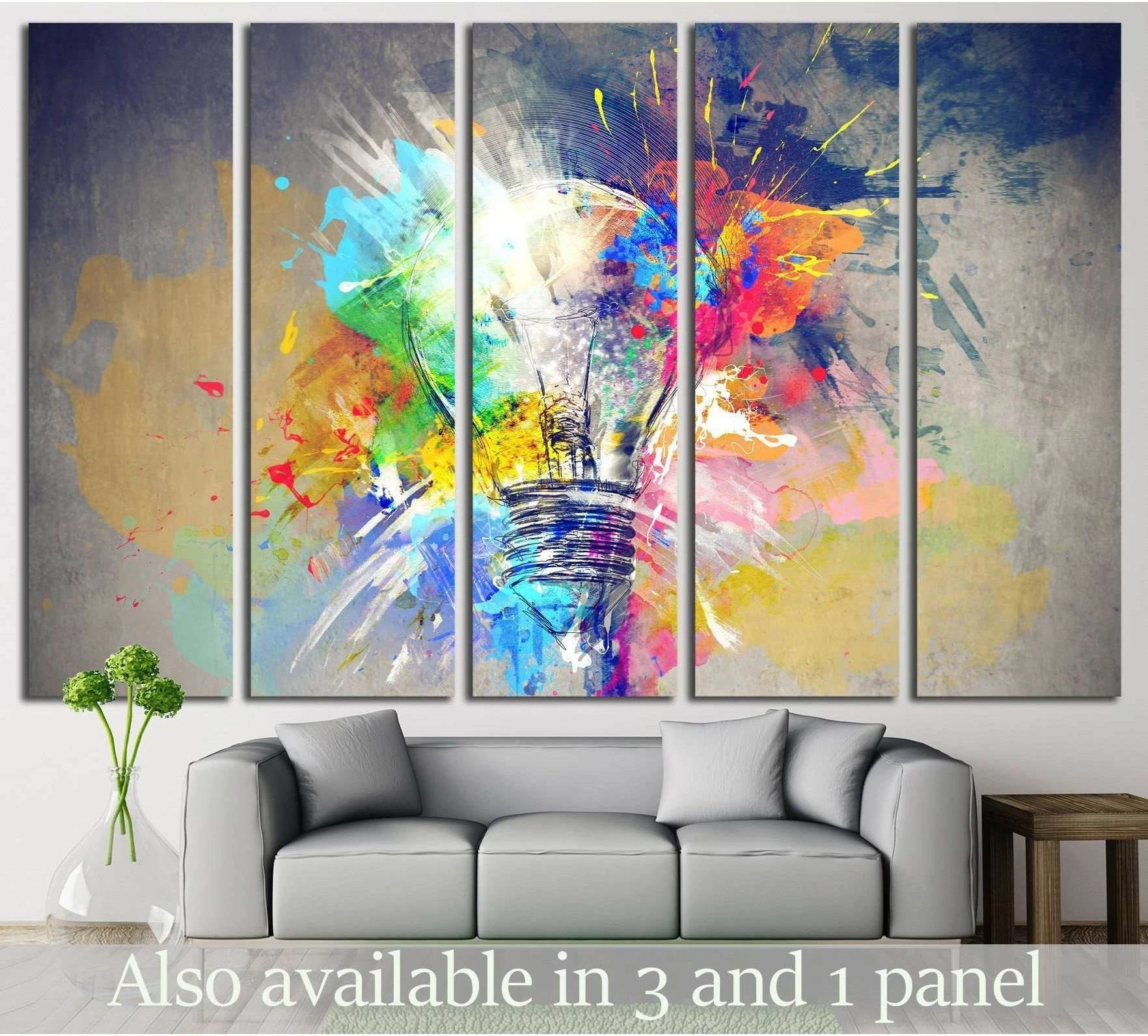 Colours of Life №732 Ready to Hang Canvas Print - Zellart Canvas Prints ALL_Products, s-732