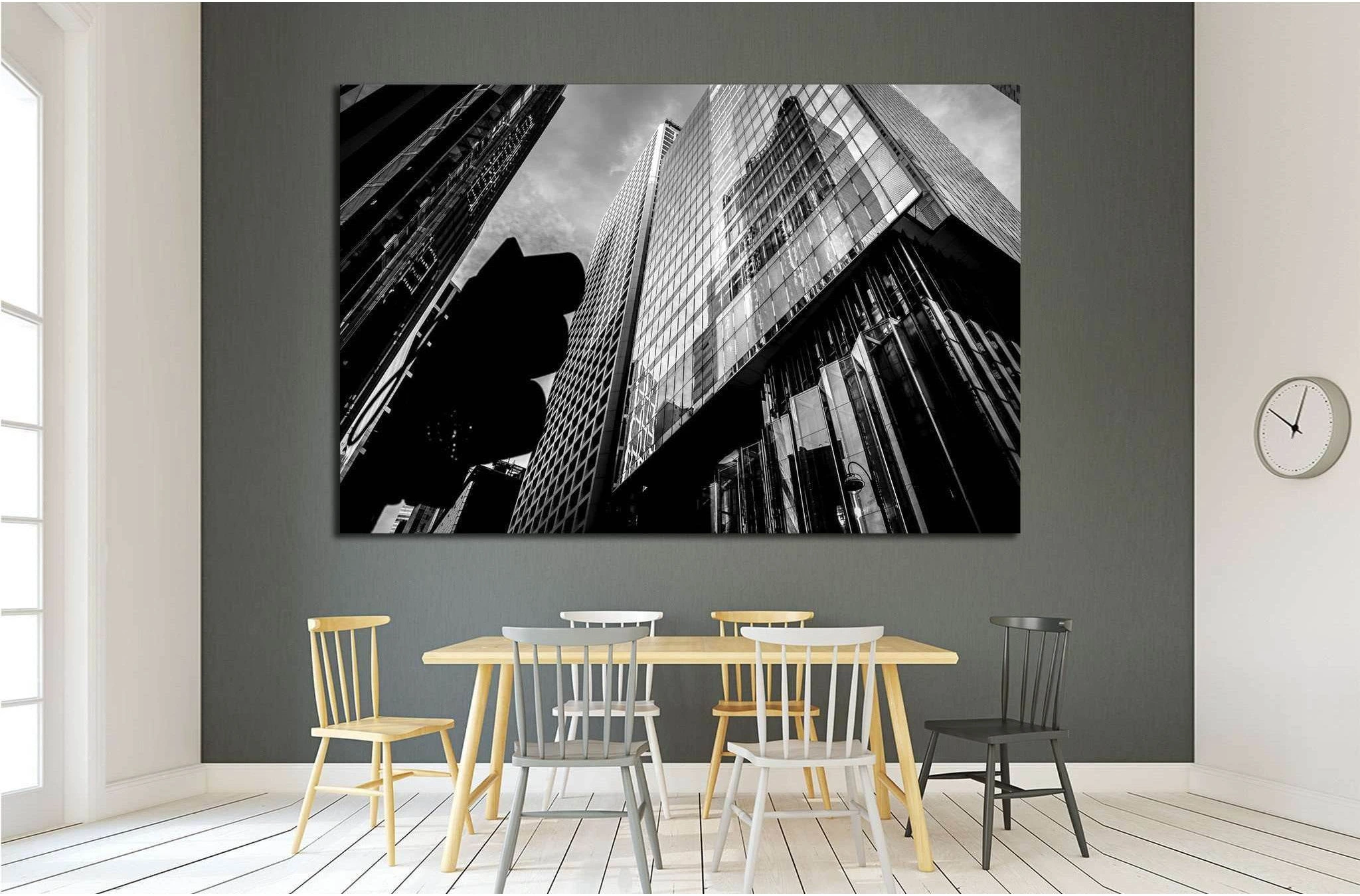 commercial building in Hong Kong №1561 Ready to Hang Canvas Print - Zellart Canvas Prints ALL_Products, s-1561