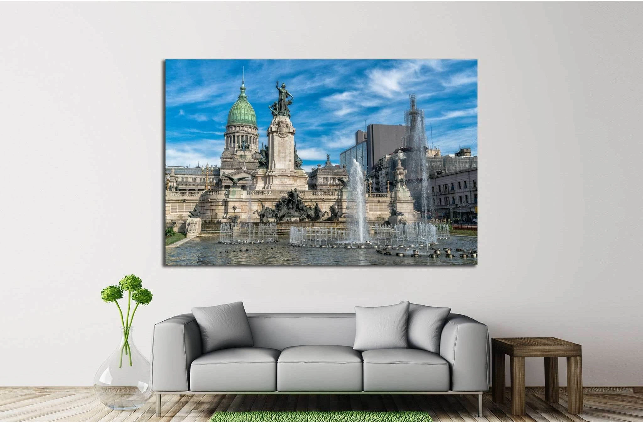 Congress of the Argentina, Buenos Aires, Argentina №1239 Ready to Hang Canvas Print - Zellart Canvas Prints ALL_Products, s-1239