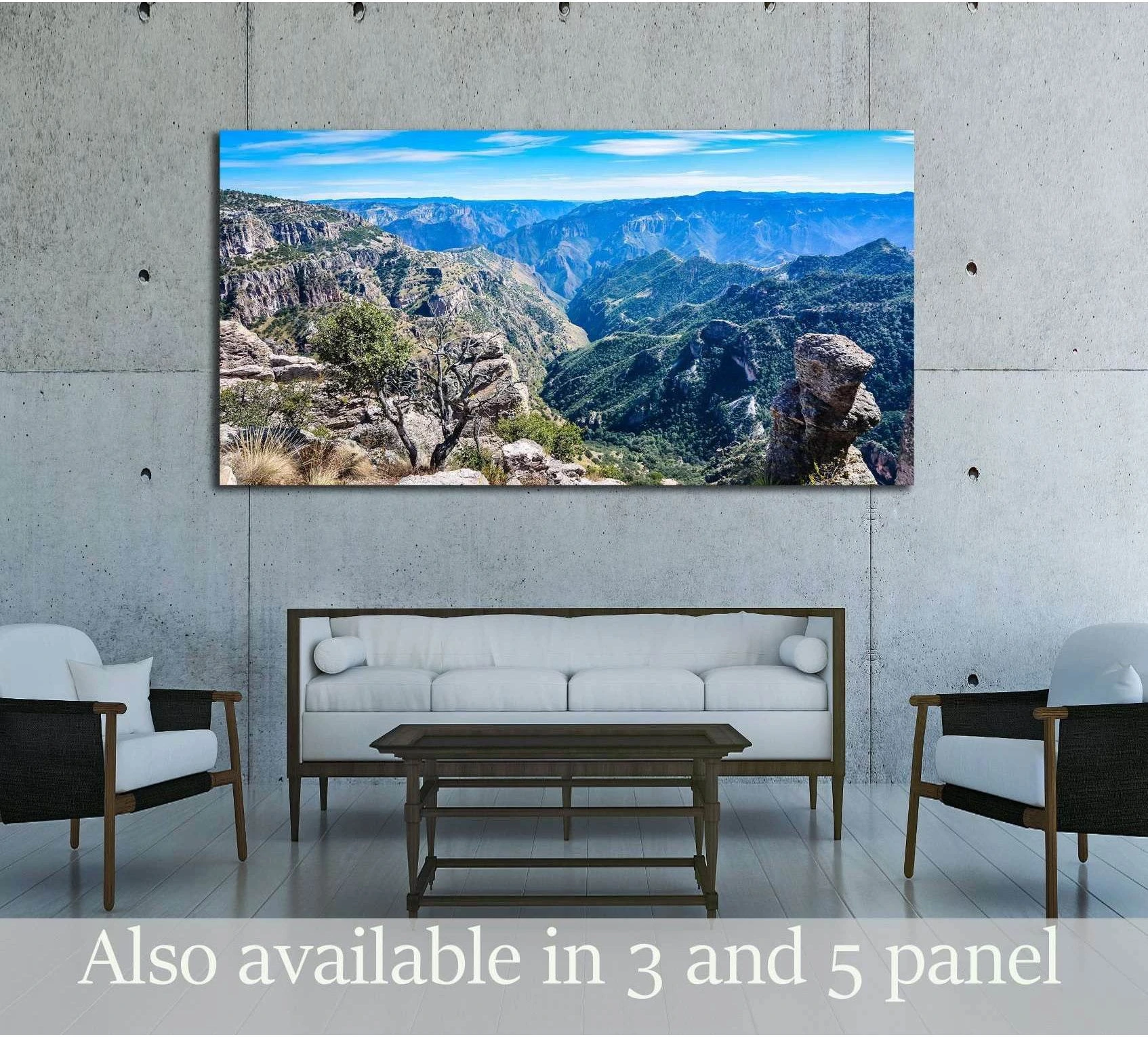 Copper Canyon - Sierra Madre Occidental, Chihuahua, Mexico №3214 Ready to Hang Canvas Print - Zellart Canvas Prints ALL_Products, s-3214
