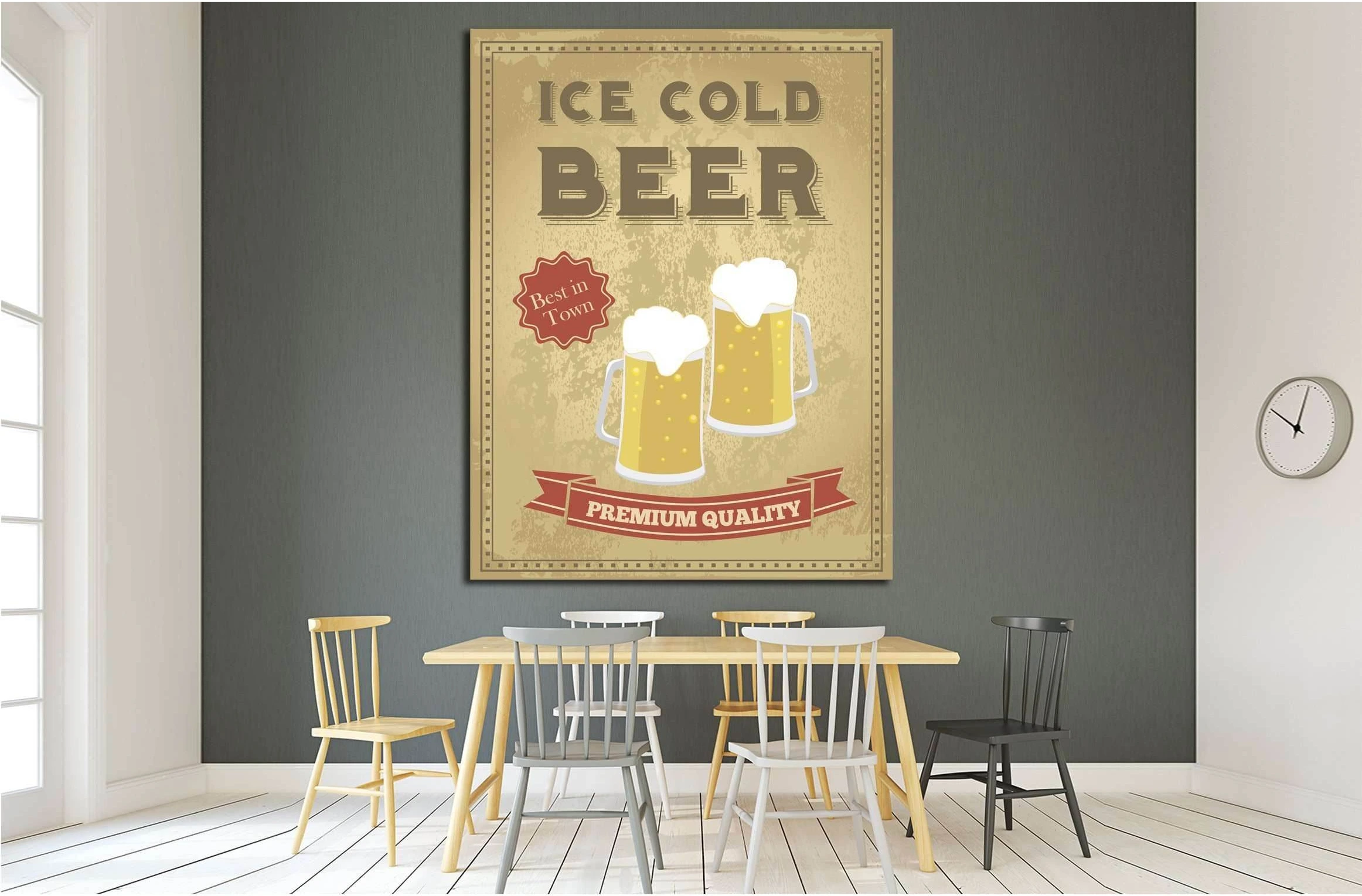 Copy of Art canvas in vintage style №4504 Ready to Hang Canvas Print - Zellart Canvas Prints ALL_Products, s-4504