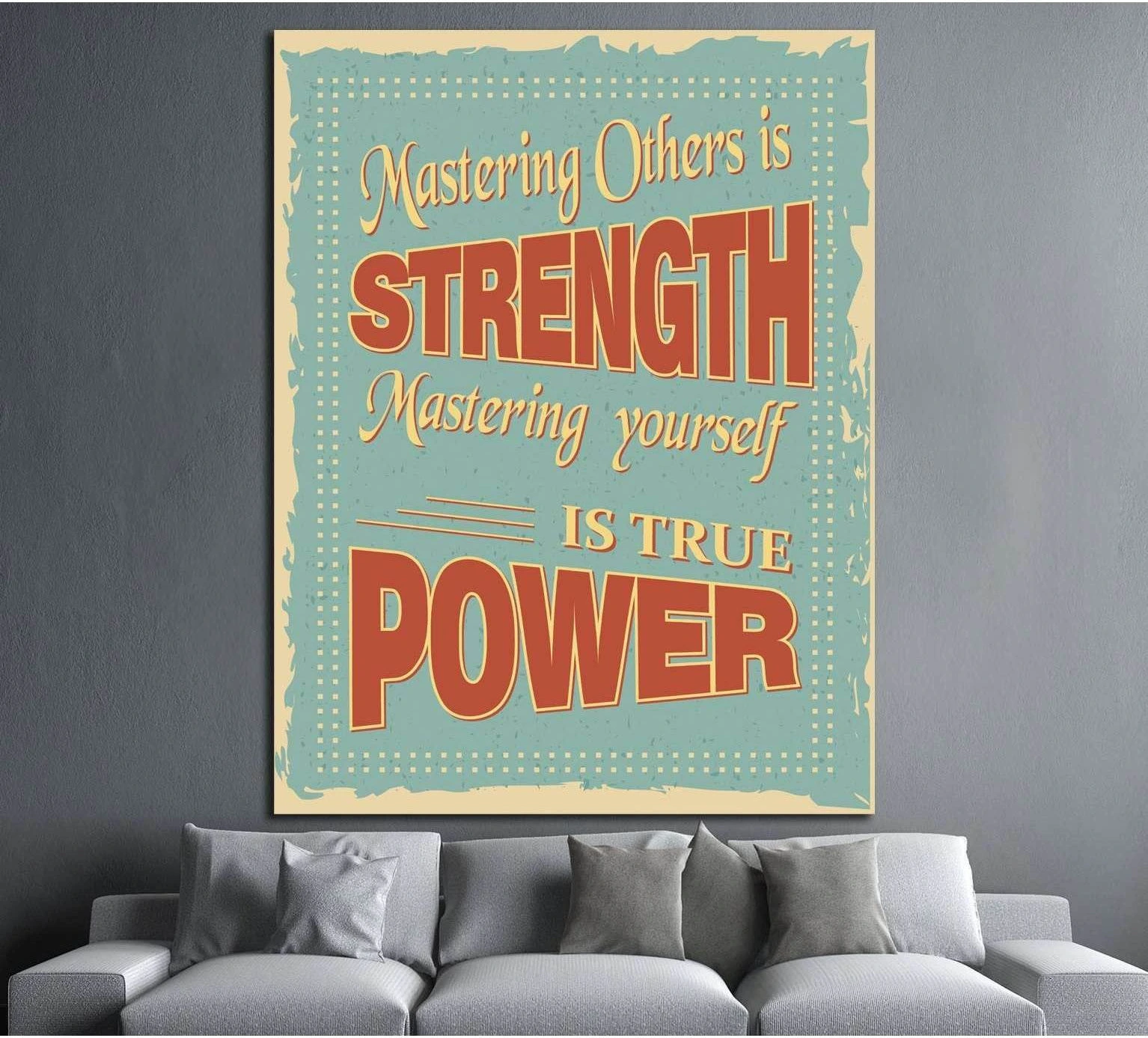 Copy of Art canvas in vintage style №4506 Ready to Hang Canvas Print - Zellart Canvas Prints ALL_Products, s-4506