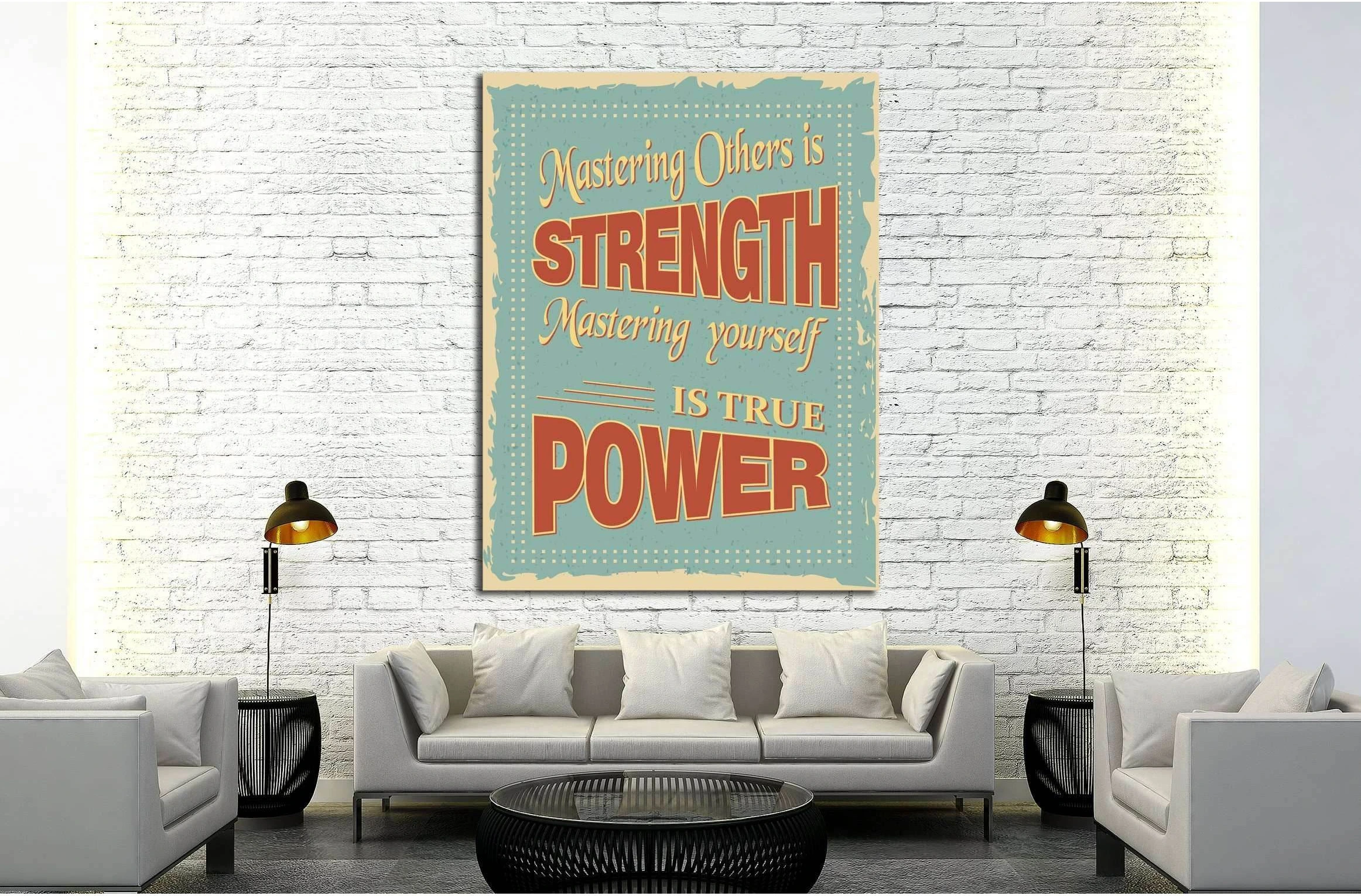 Copy of Art canvas in vintage style №4506 Ready to Hang Canvas Print - Zellart Canvas Prints ALL_Products, s-4506