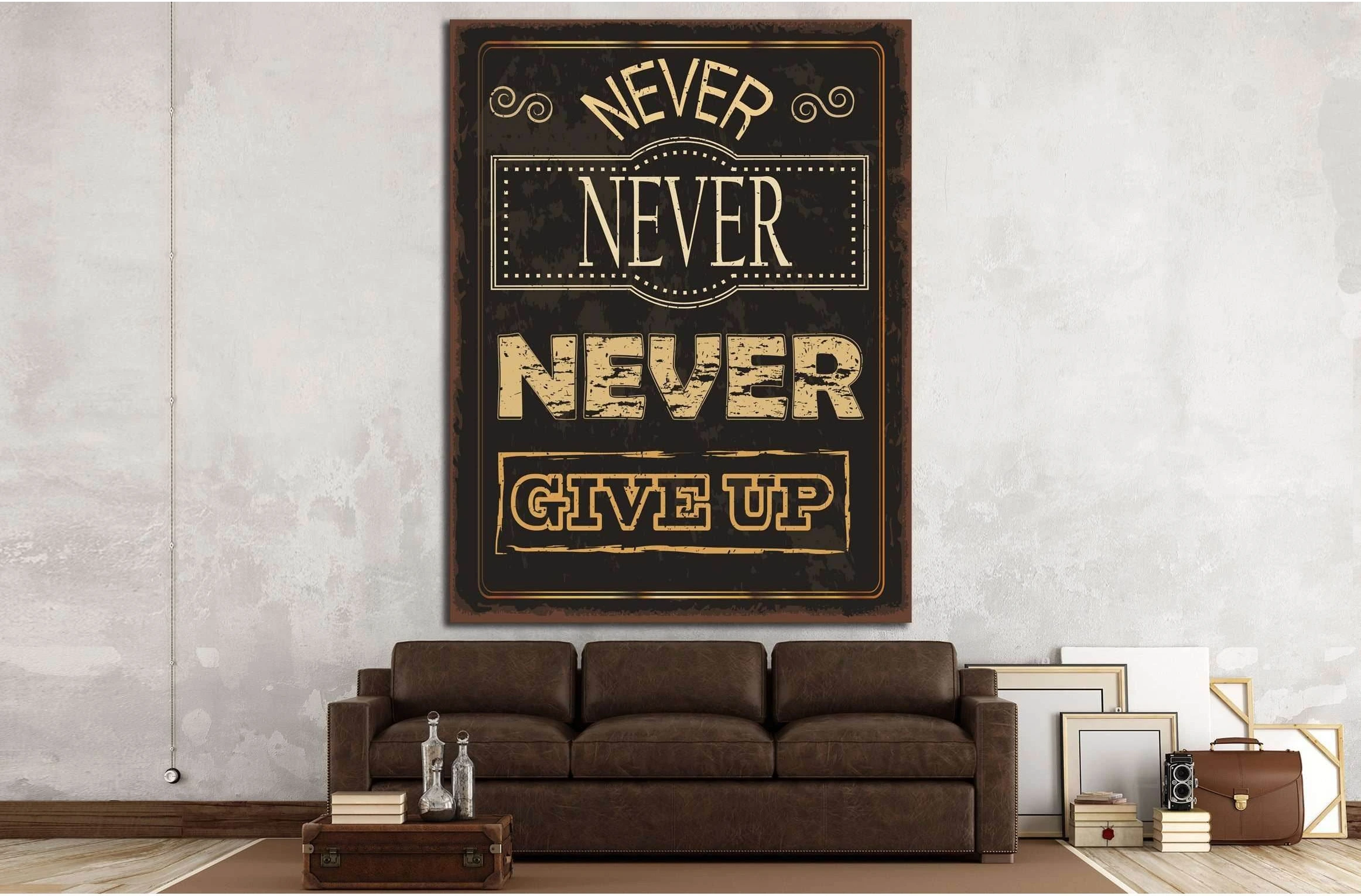Copy of Art canvas in vintage style №4511 Ready to Hang Canvas Print - Zellart Canvas Prints ALL_Products, s-4511