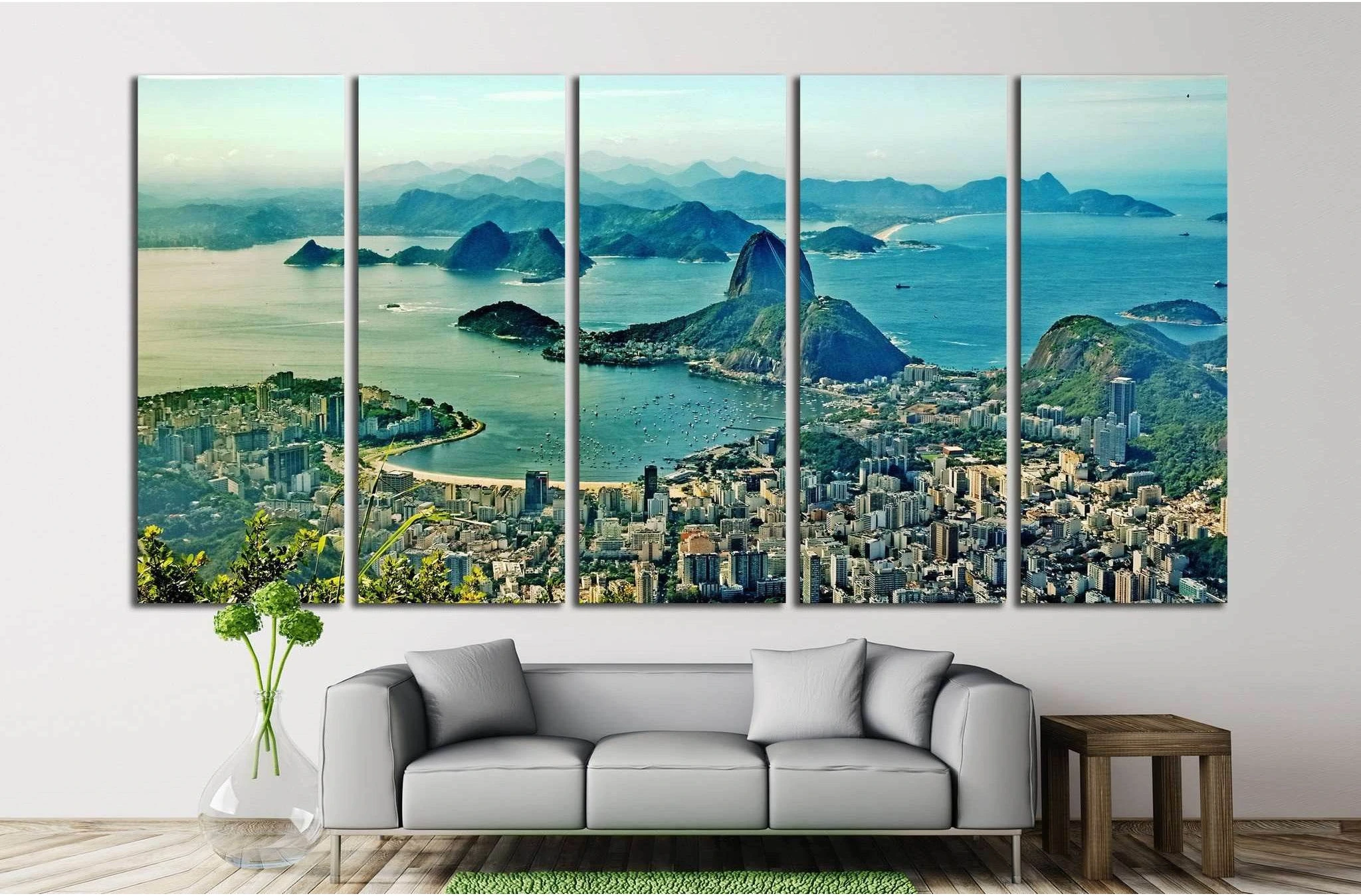 Corcovado, Rio de Janeiro, Brazil №1158 Ready to Hang Canvas Print - Zellart Canvas Prints ALL_Products, s-1158