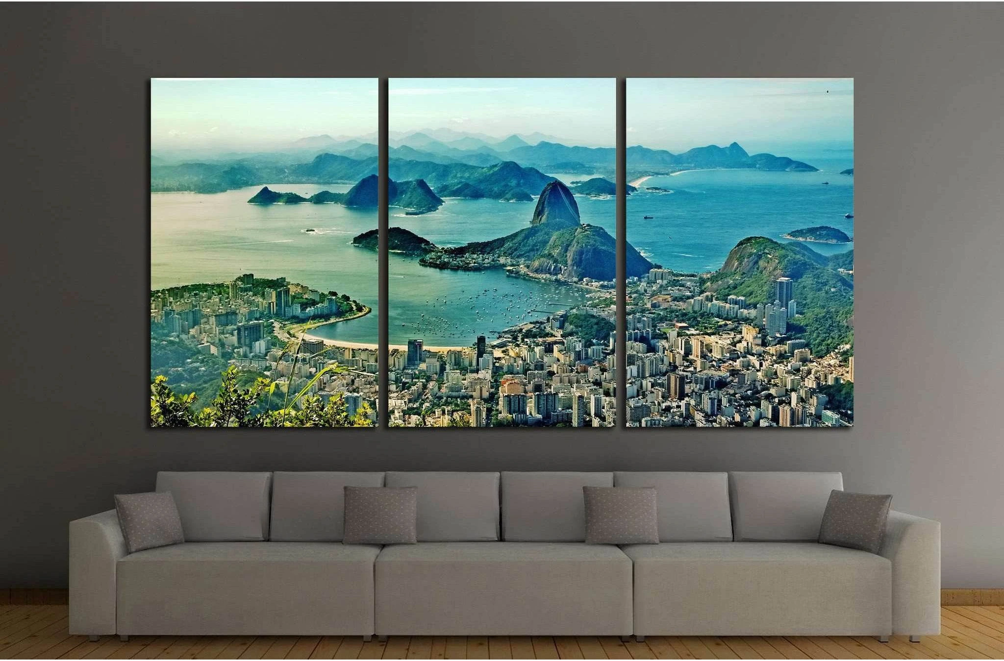 Corcovado, Rio de Janeiro, Brazil №1158 Ready to Hang Canvas Print - Zellart Canvas Prints ALL_Products, s-1158