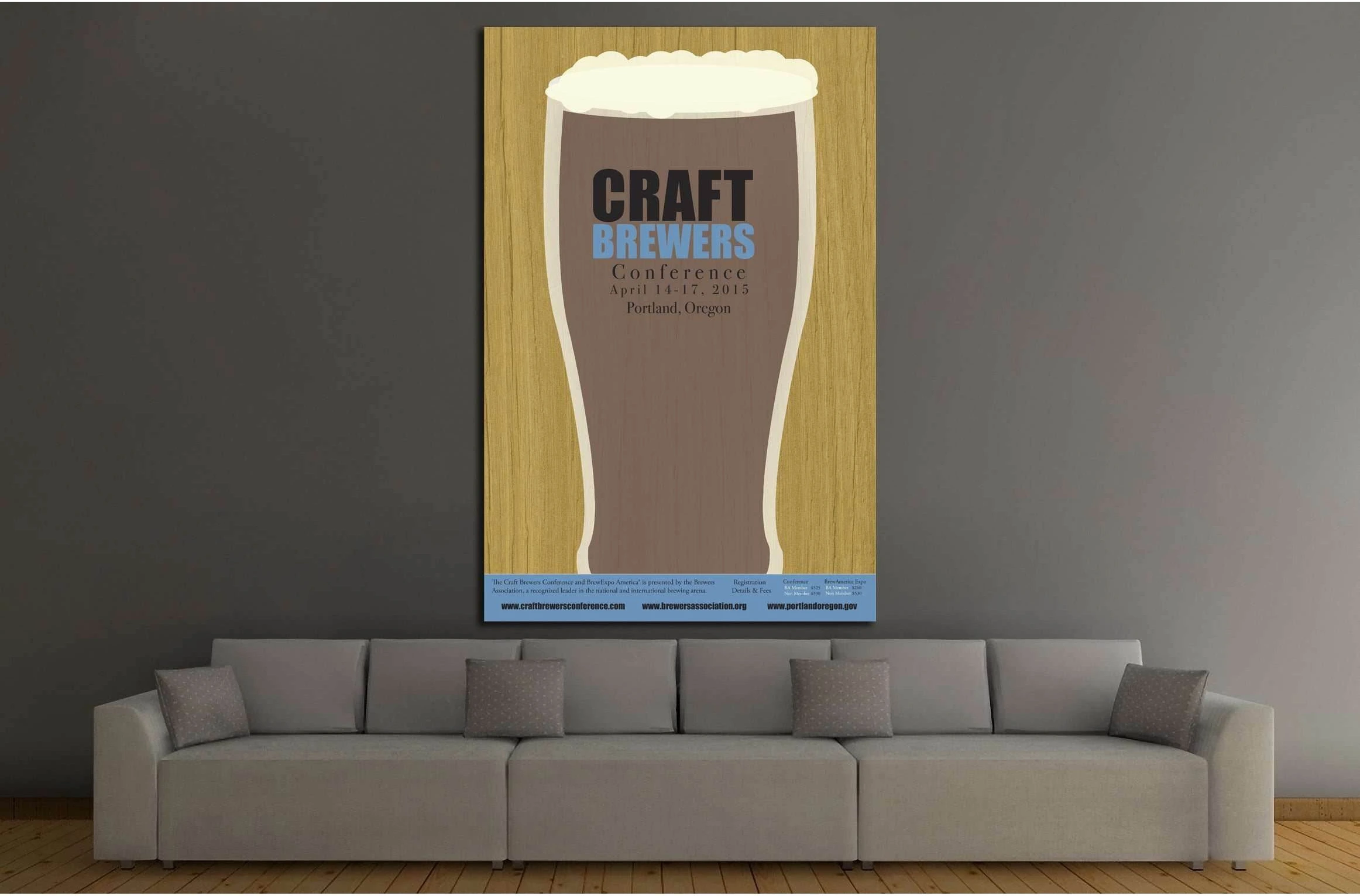 Craft Beer №3452 Ready to Hang Canvas Print - Zellart Canvas Prints ALL_Products, Beer, s-3452