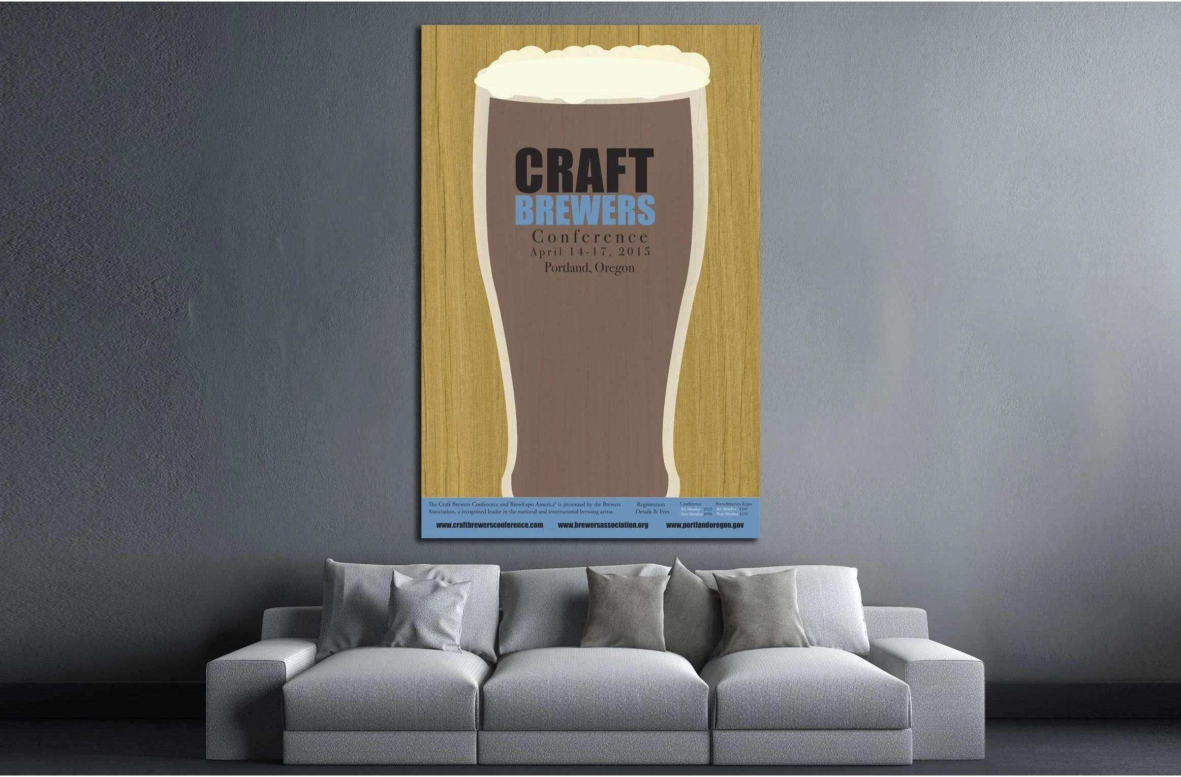 Craft Beer №3452 Ready to Hang Canvas Print - Zellart Canvas Prints ALL_Products, Beer, s-3452