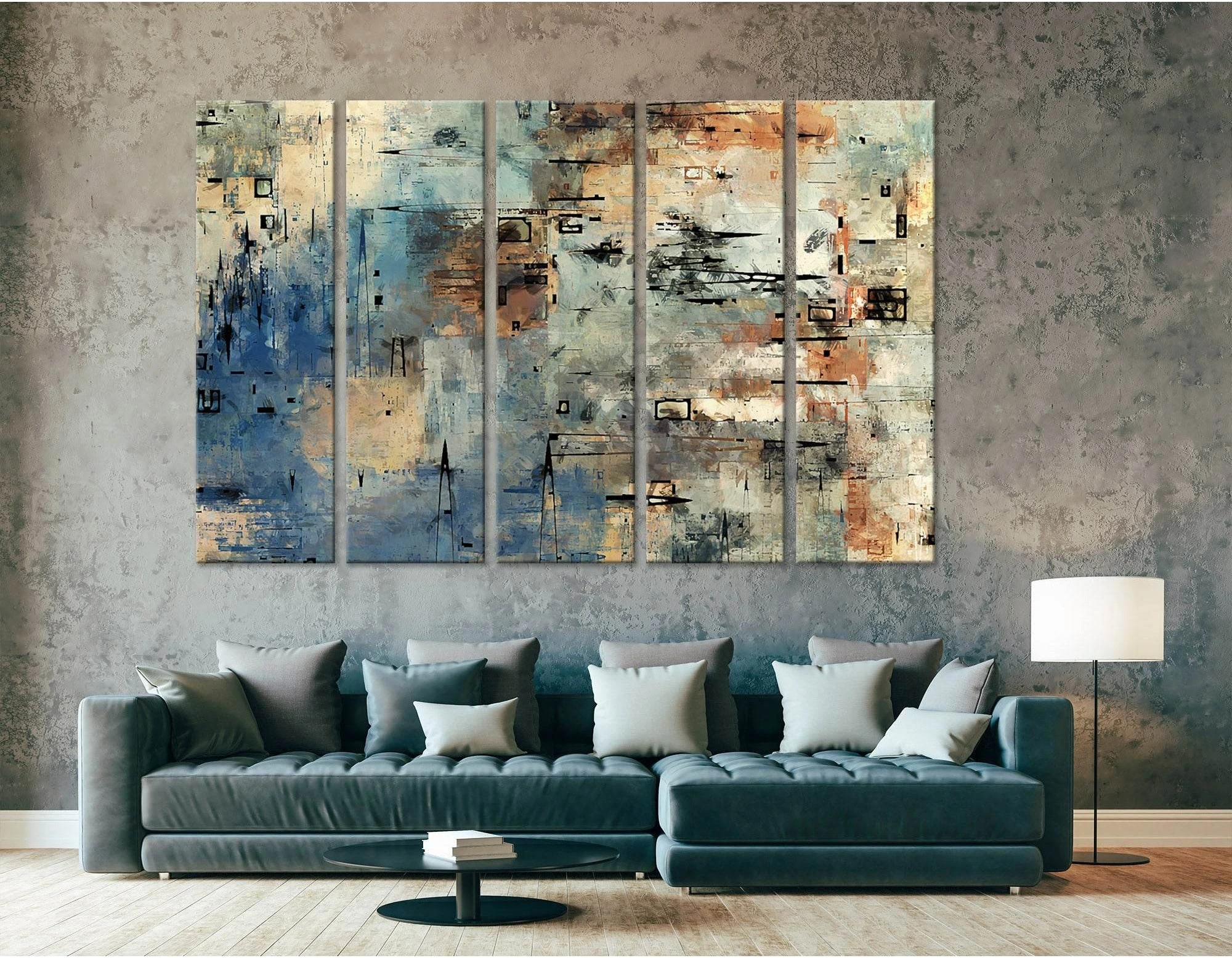 Creative Color Abstract №04338 Ready to Hang Canvas Print - Zellart Canvas Prints ALL_Products