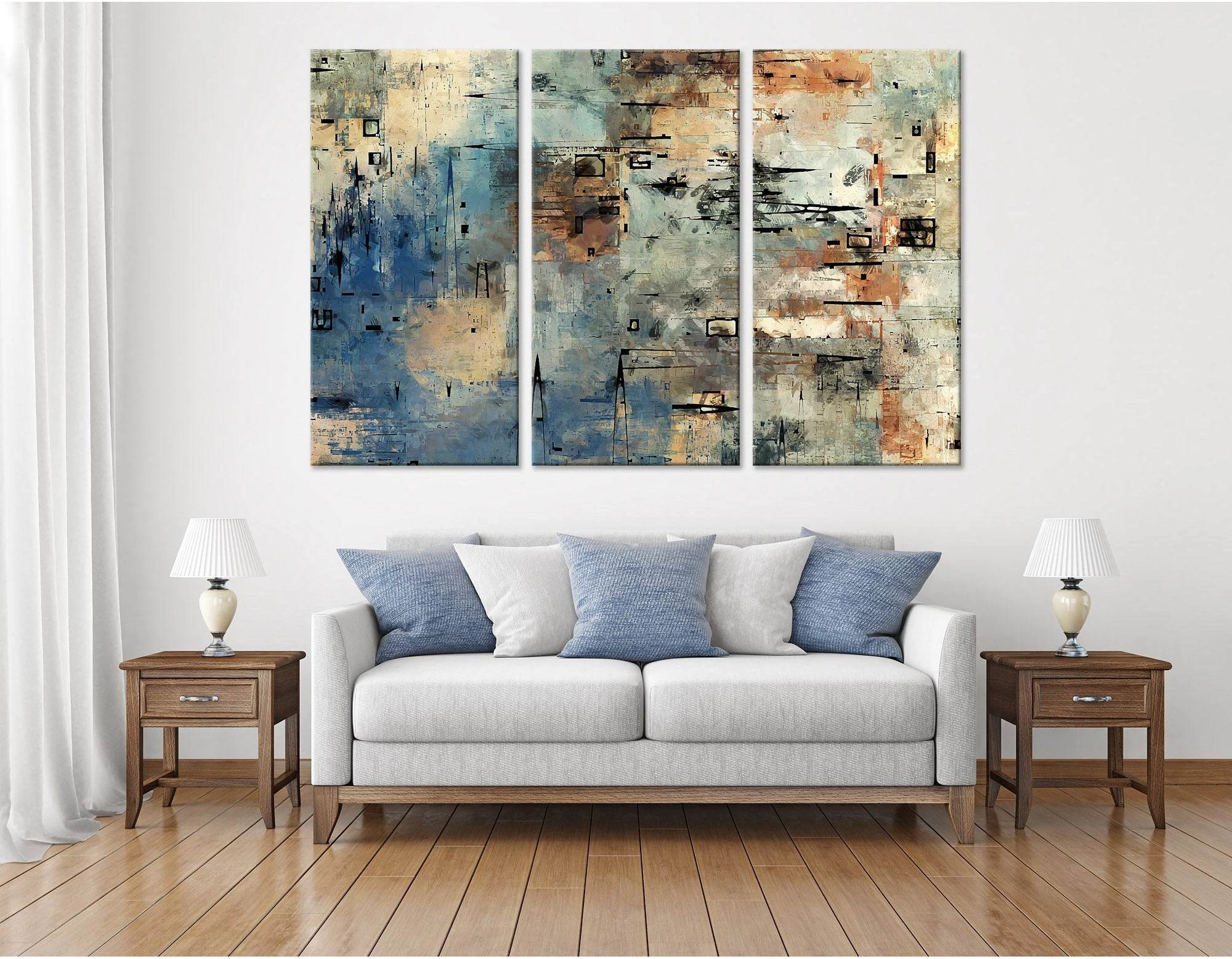 Creative Color Abstract №04338 Ready to Hang Canvas Print - Zellart Canvas Prints ALL_Products