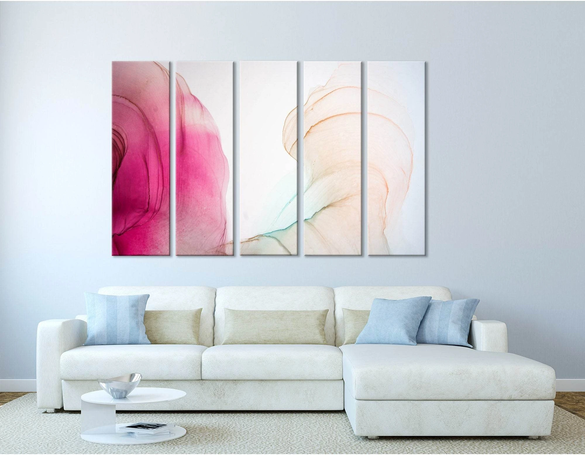 Crimson Rose Abstract №04276 Ready to Hang Canvas Print - Zellart Canvas Prints ALL_Products