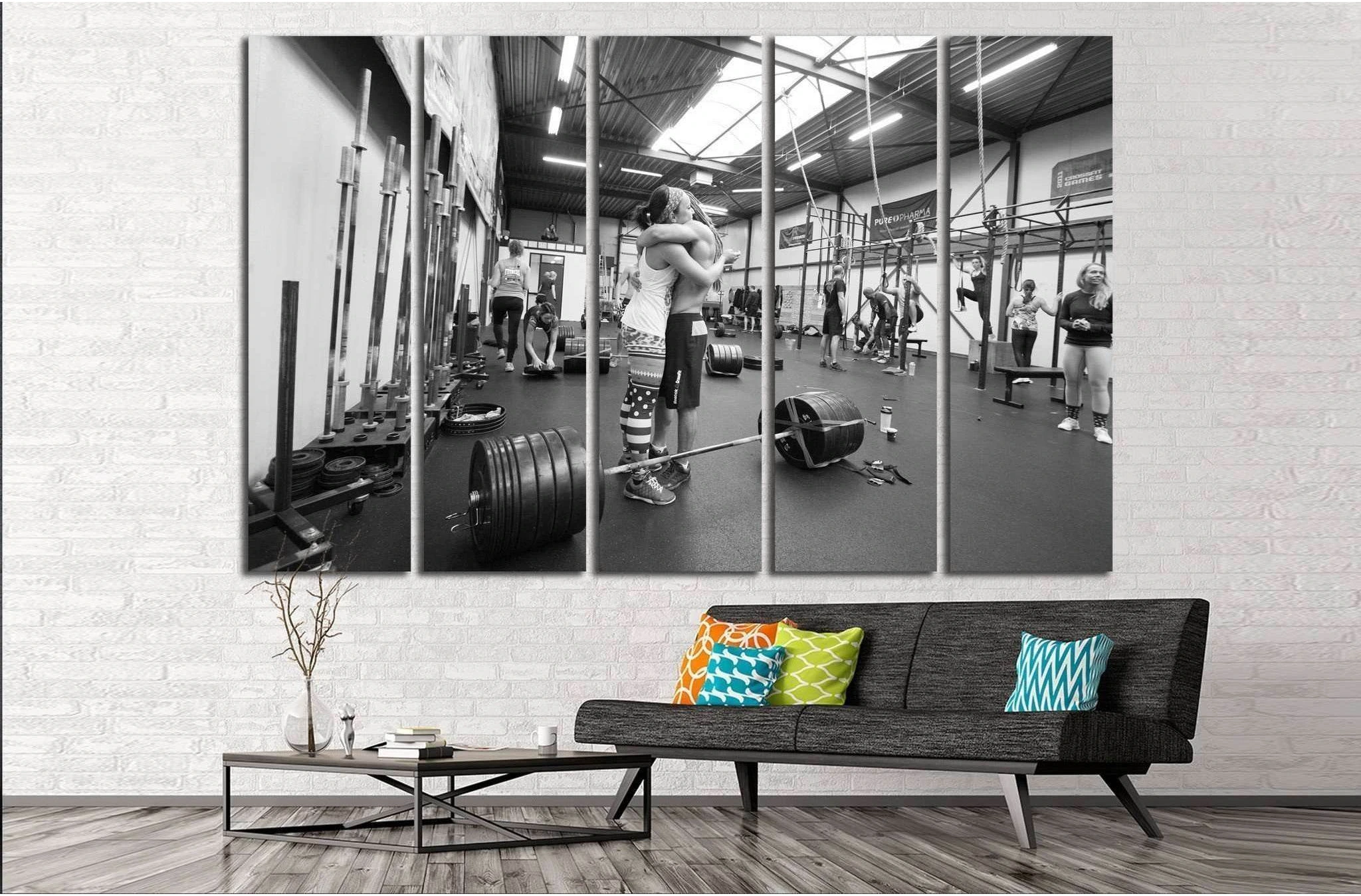 Crossfit Training №1462 Ready to Hang Canvas Print - Zellart Canvas Prints ALL_Products, s-1462