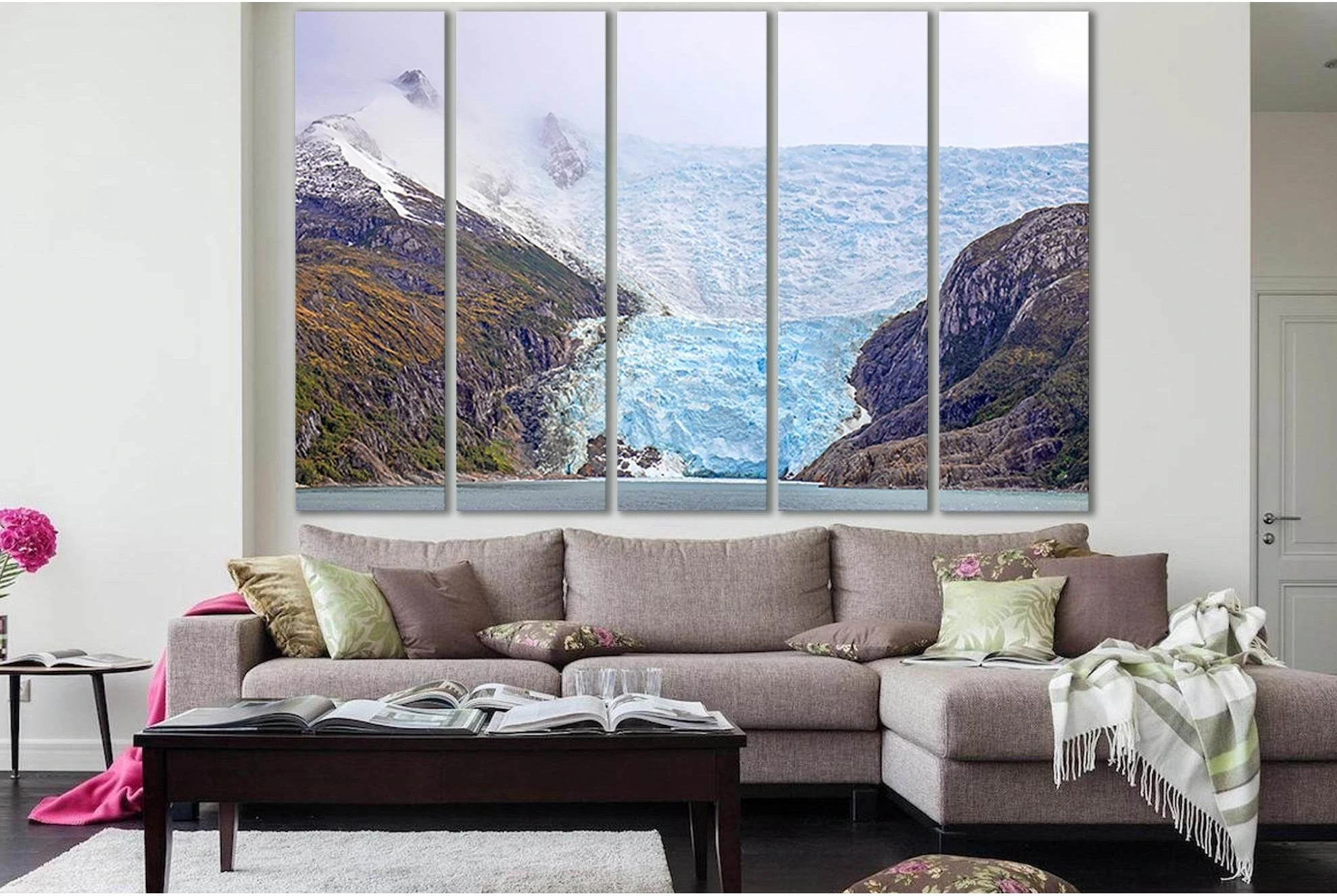 Cruising In Glacier Alley №SL1339 Ready to Hang Canvas Print - Zellart Canvas Prints 0new, ALL_Products, Glacials