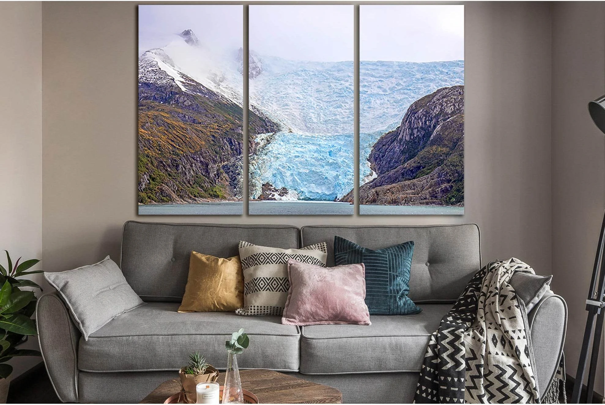 Cruising In Glacier Alley №SL1339 Ready to Hang Canvas Print - Zellart Canvas Prints 0new, ALL_Products, Glacials
