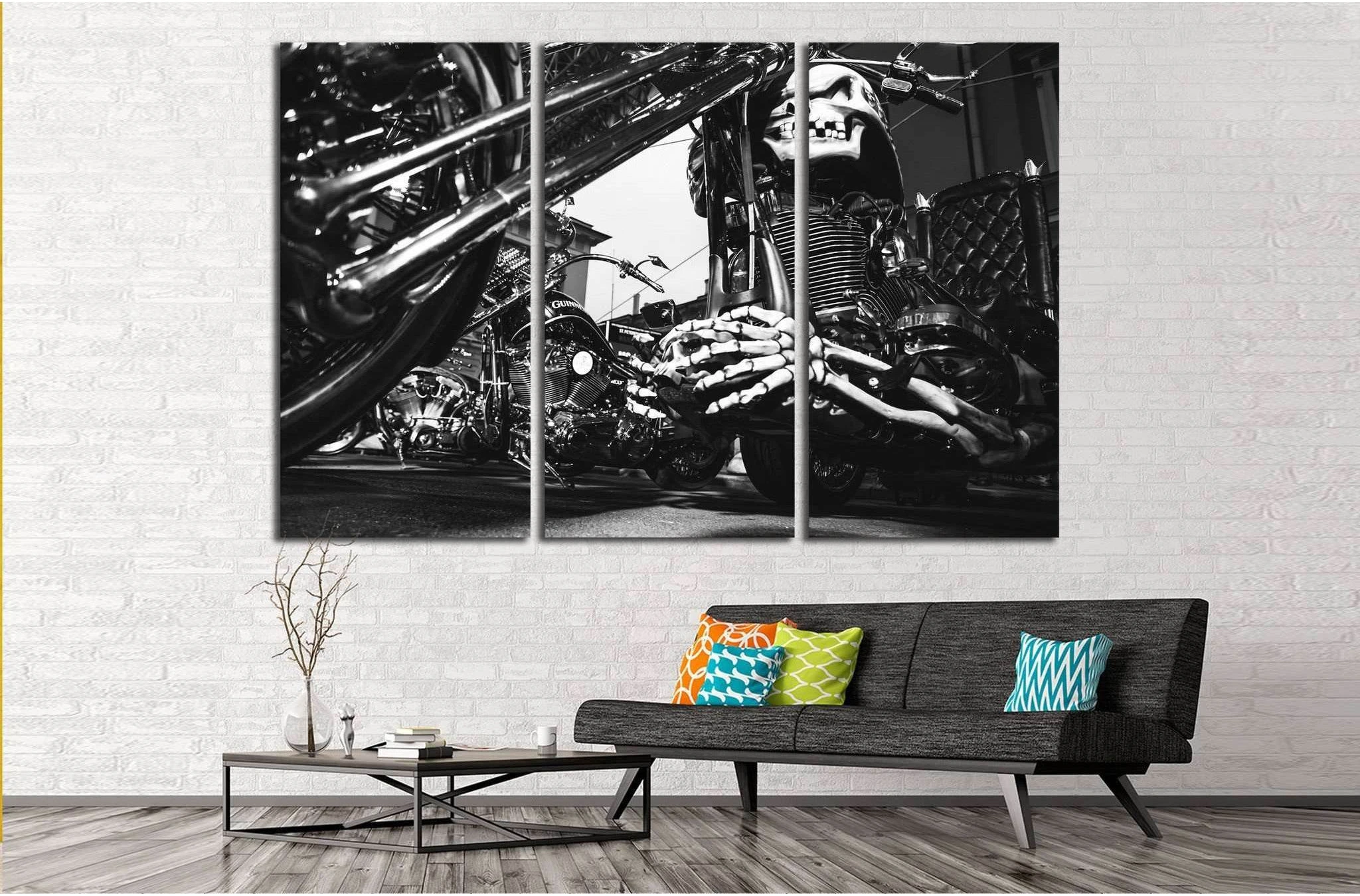 Custom Motor Bike №539 Ready to Hang Canvas Print - Zellart Canvas Prints ALL_Products, s-539