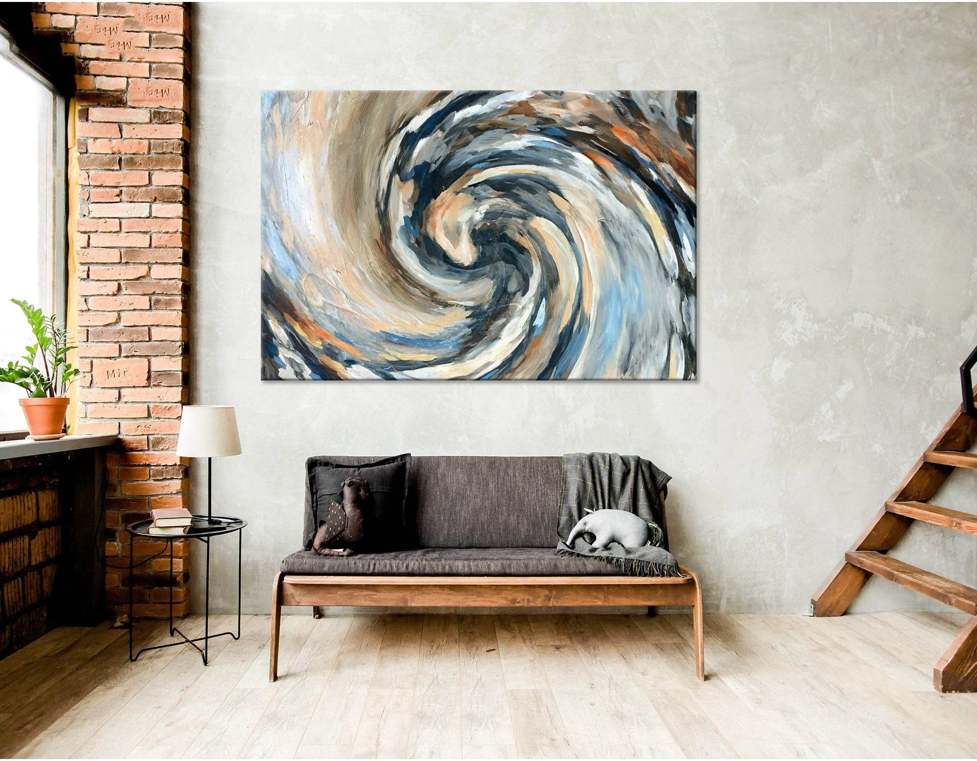 Cycle Abstract №04394 Ready to Hang Canvas Print - Zellart Canvas Prints ALL_Products