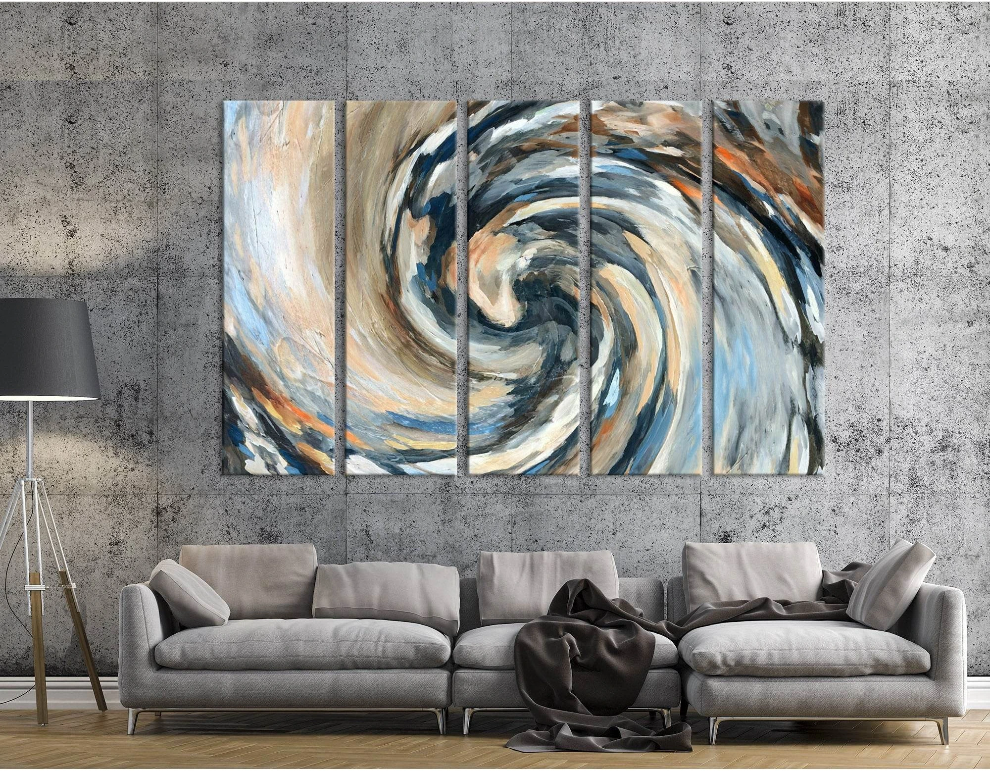 Cycle Abstract №04394 Ready to Hang Canvas Print - Zellart Canvas Prints ALL_Products