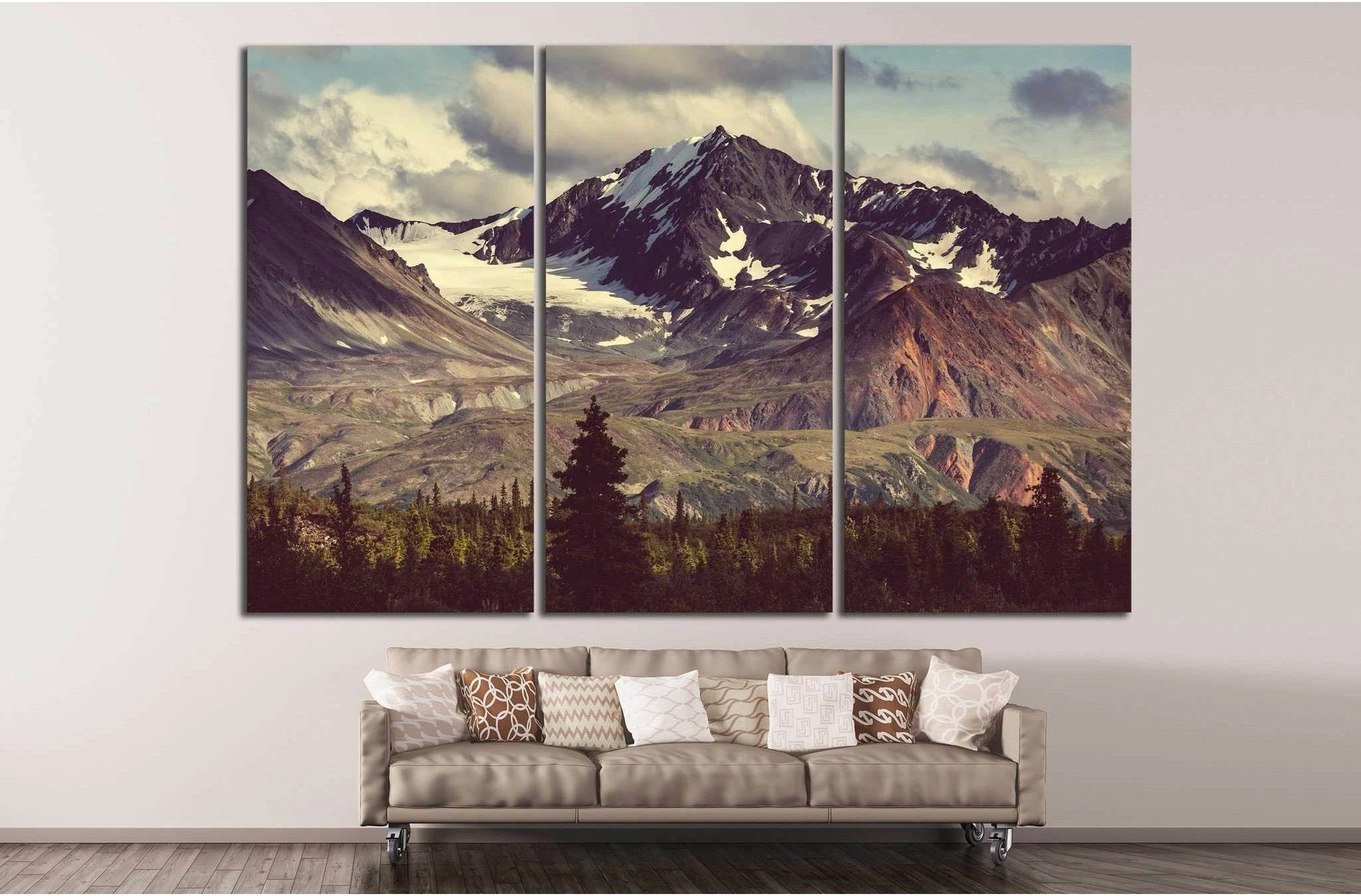 Dağlar №716 Ready to Hang Canvas Print - Zellart Canvas Prints ALL_Products, s-716