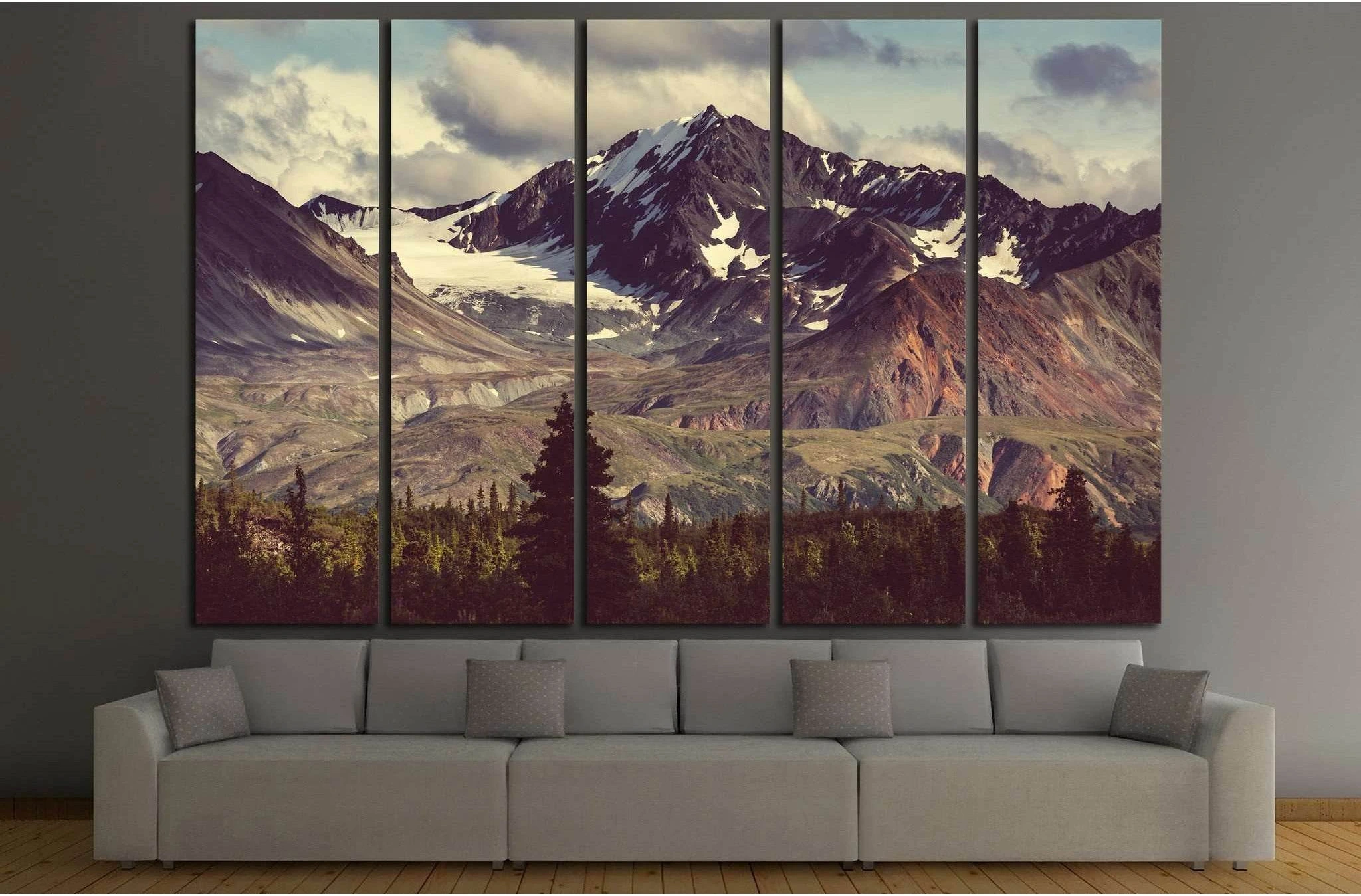 Dağlar №716 Ready to Hang Canvas Print - Zellart Canvas Prints ALL_Products, s-716