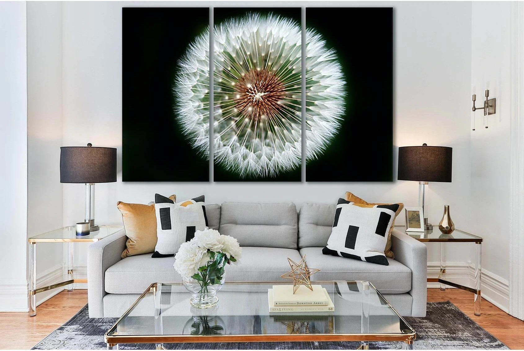 Dandelion Flower №SL692 Ready to Hang Canvas Print - Zellart Canvas Prints 0new, ALL_Products, Floral & Botanical Wall Art