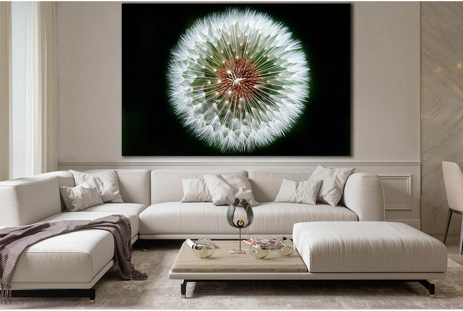 Dandelion Flower №SL692 Ready to Hang Canvas Print - Zellart Canvas Prints 0new, ALL_Products, Floral & Botanical Wall Art