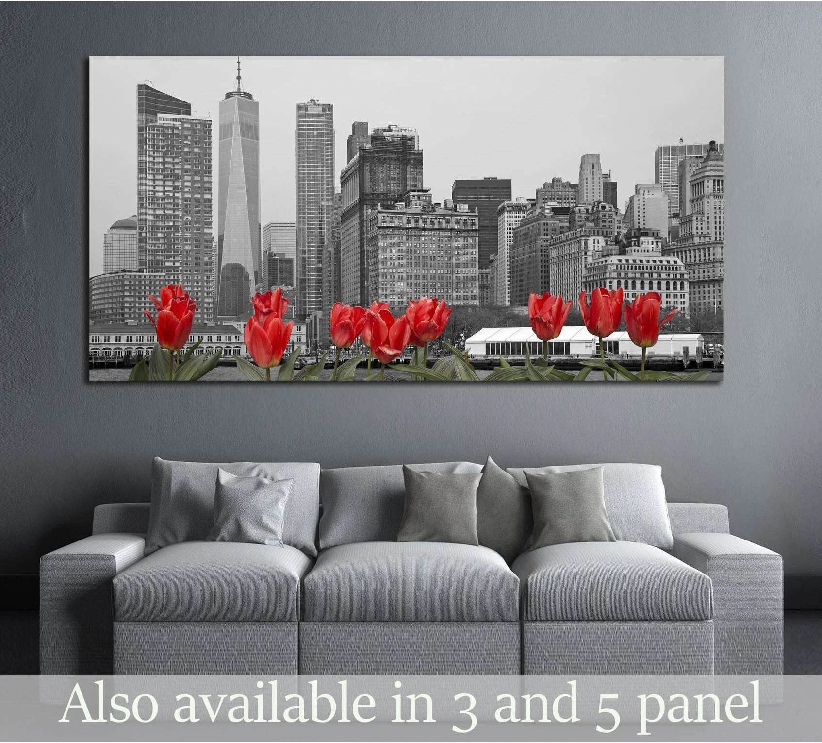 dark low poly city views from above. 3d rendering №3061 Ready to Hang Canvas Print - Zellart Canvas Prints ALL_Products, s-3061