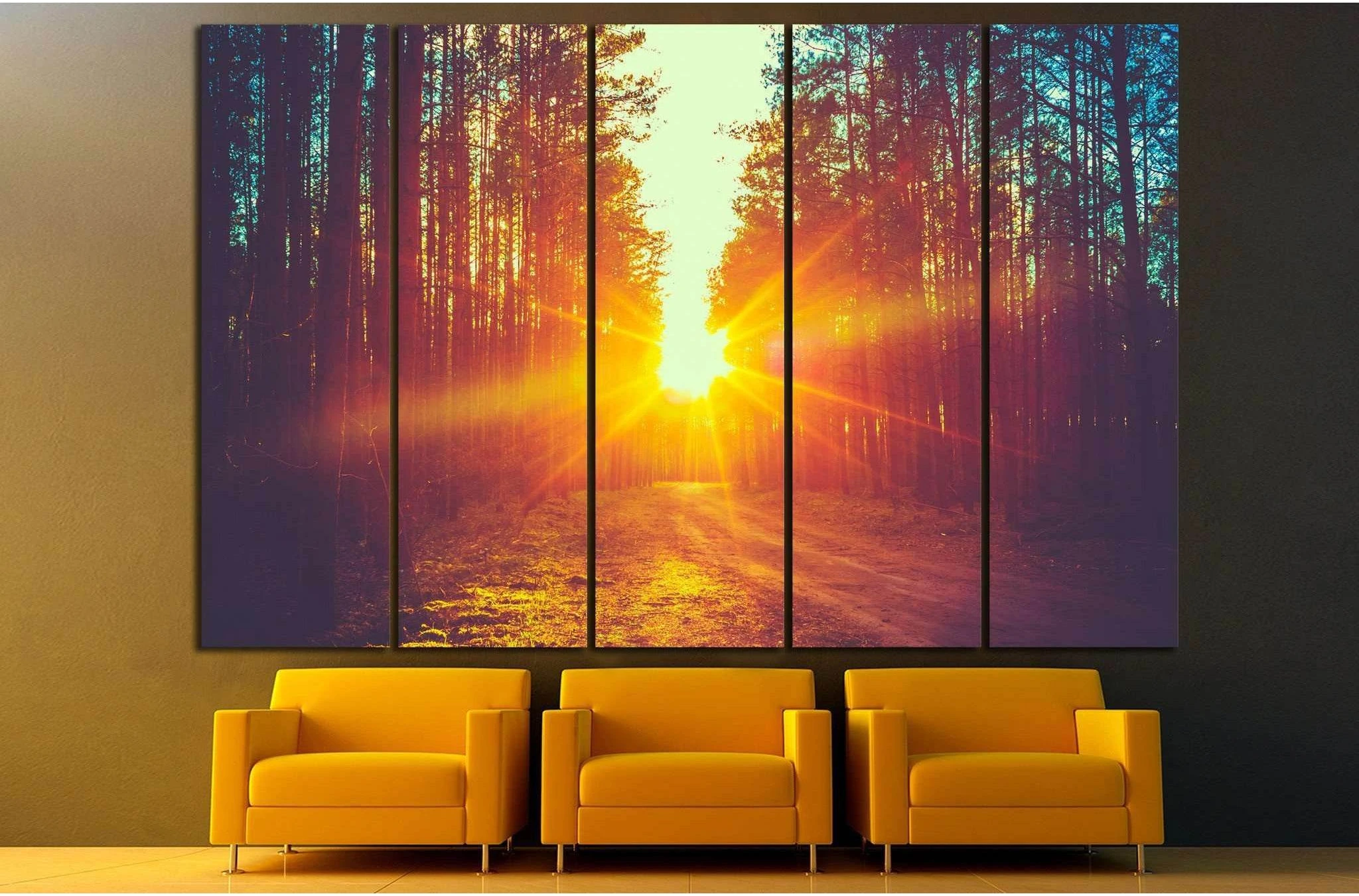 Deciduous Forest №614 Ready to Hang Canvas Print - Zellart Canvas Prints ALL_Products, s-614