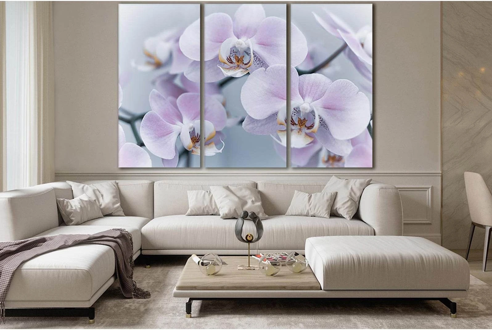Delicate Orchid Flowers №SL710 Ready to Hang Canvas Print - Zellart Canvas Prints 0new, ALL_Products, Floral & Botanical Wall Art