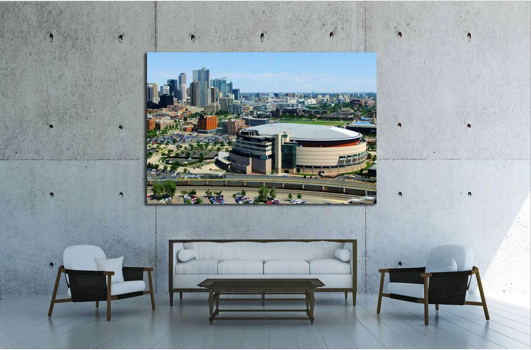 DENVER, USA №1762 Ready to Hang Canvas Print - Zellart Canvas Prints ALL_Products, s-1762