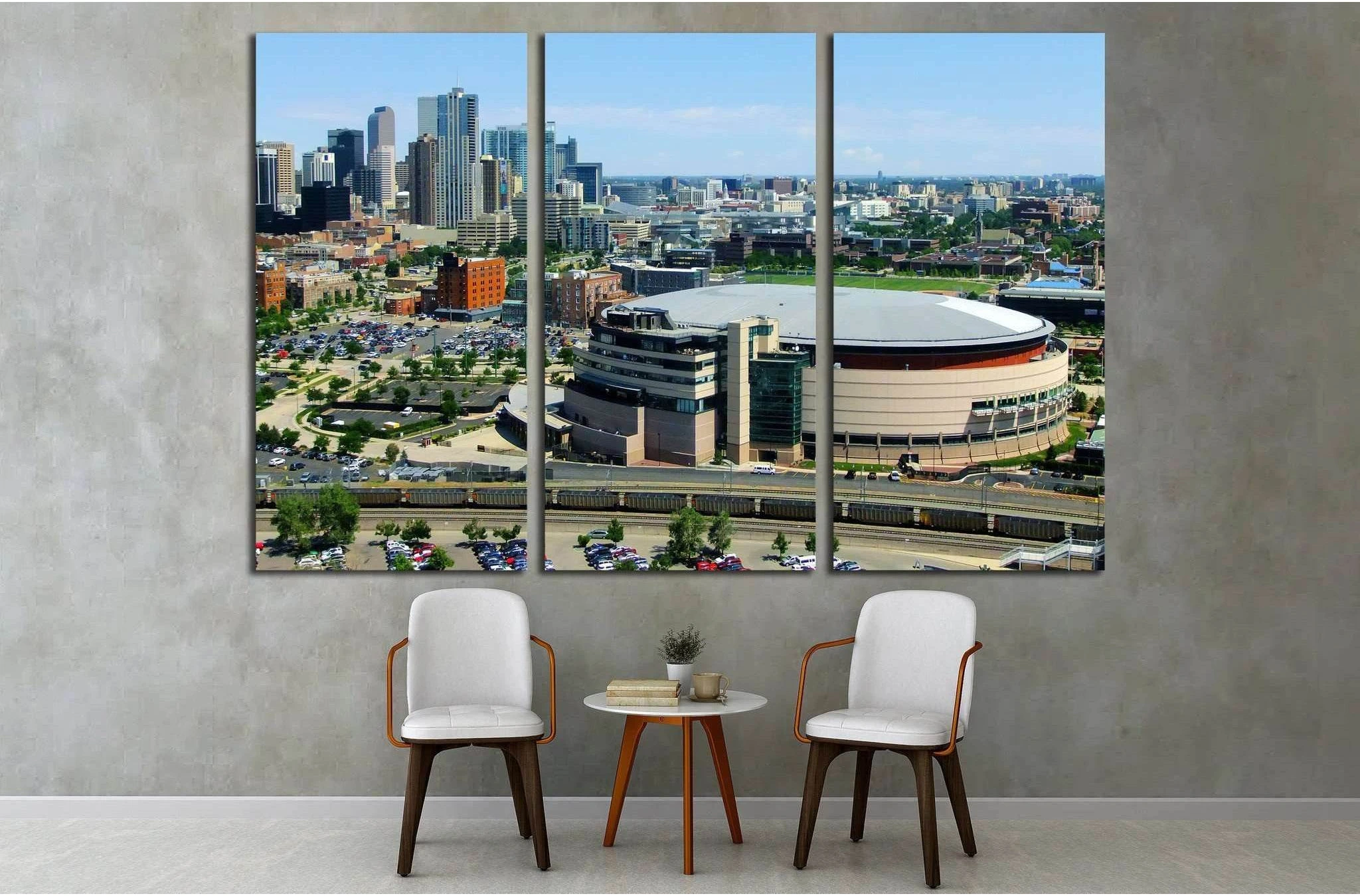DENVER, USA №1762 Ready to Hang Canvas Print - Zellart Canvas Prints ALL_Products, s-1762