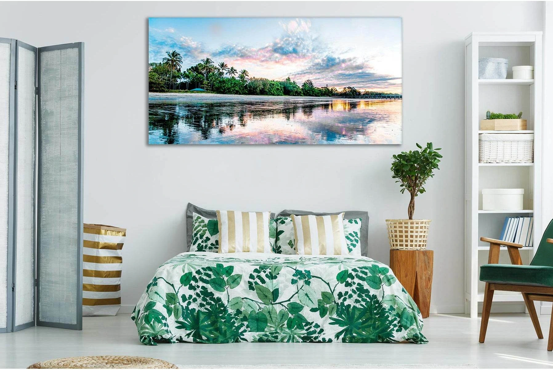Desert Beach №SL110 Ready to Hang Canvas Print - Zellart Canvas Prints 0new, ALL_Products, Beach Ocean & Waves