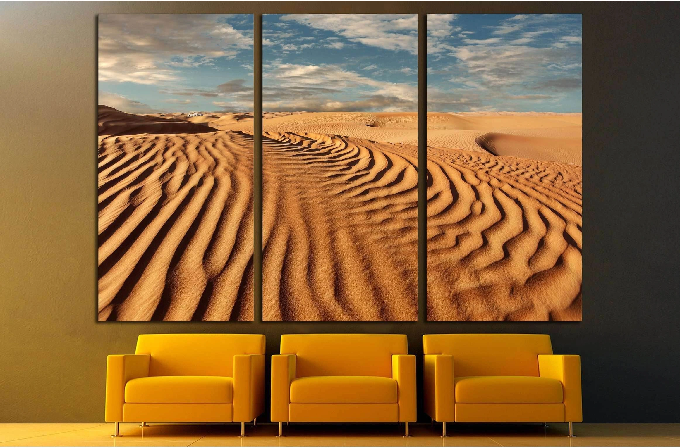 Desert landscape №3154 Ready to Hang Canvas Print - Zellart Canvas Prints ALL_Products, s-3154