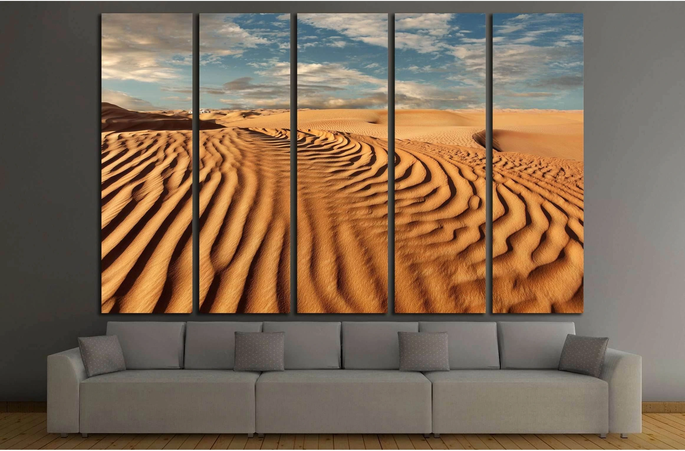 Desert landscape №3154 Ready to Hang Canvas Print - Zellart Canvas Prints ALL_Products, s-3154