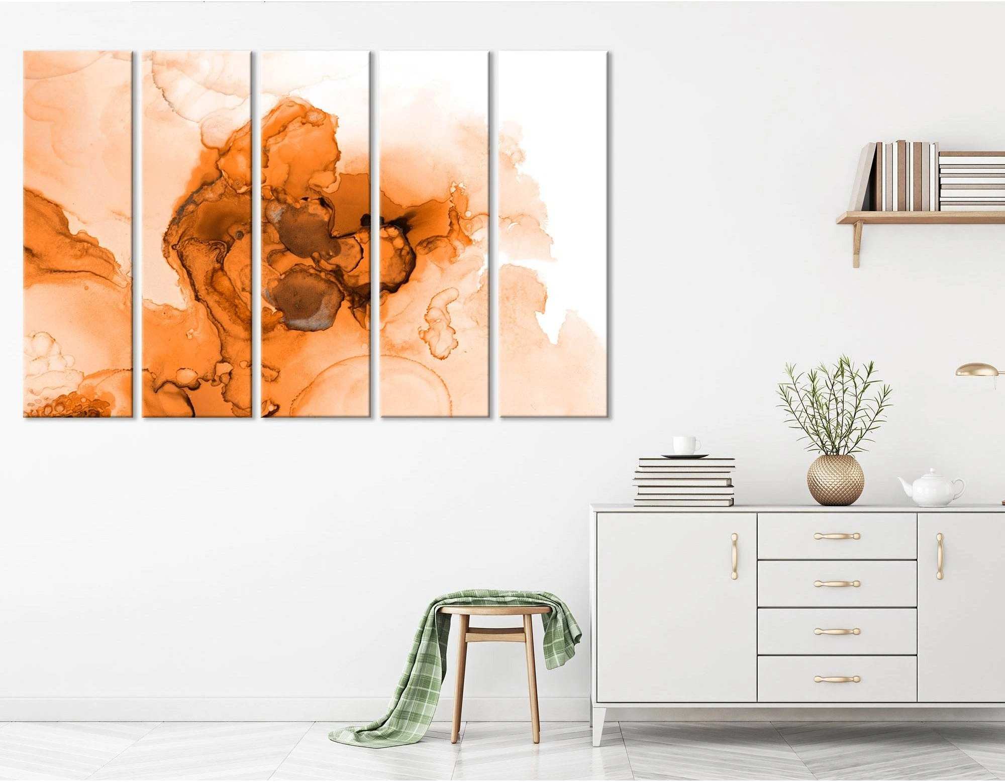 Desert Storm Abstract №04273 Ready to Hang Canvas Print - Zellart Canvas Prints ALL_Products