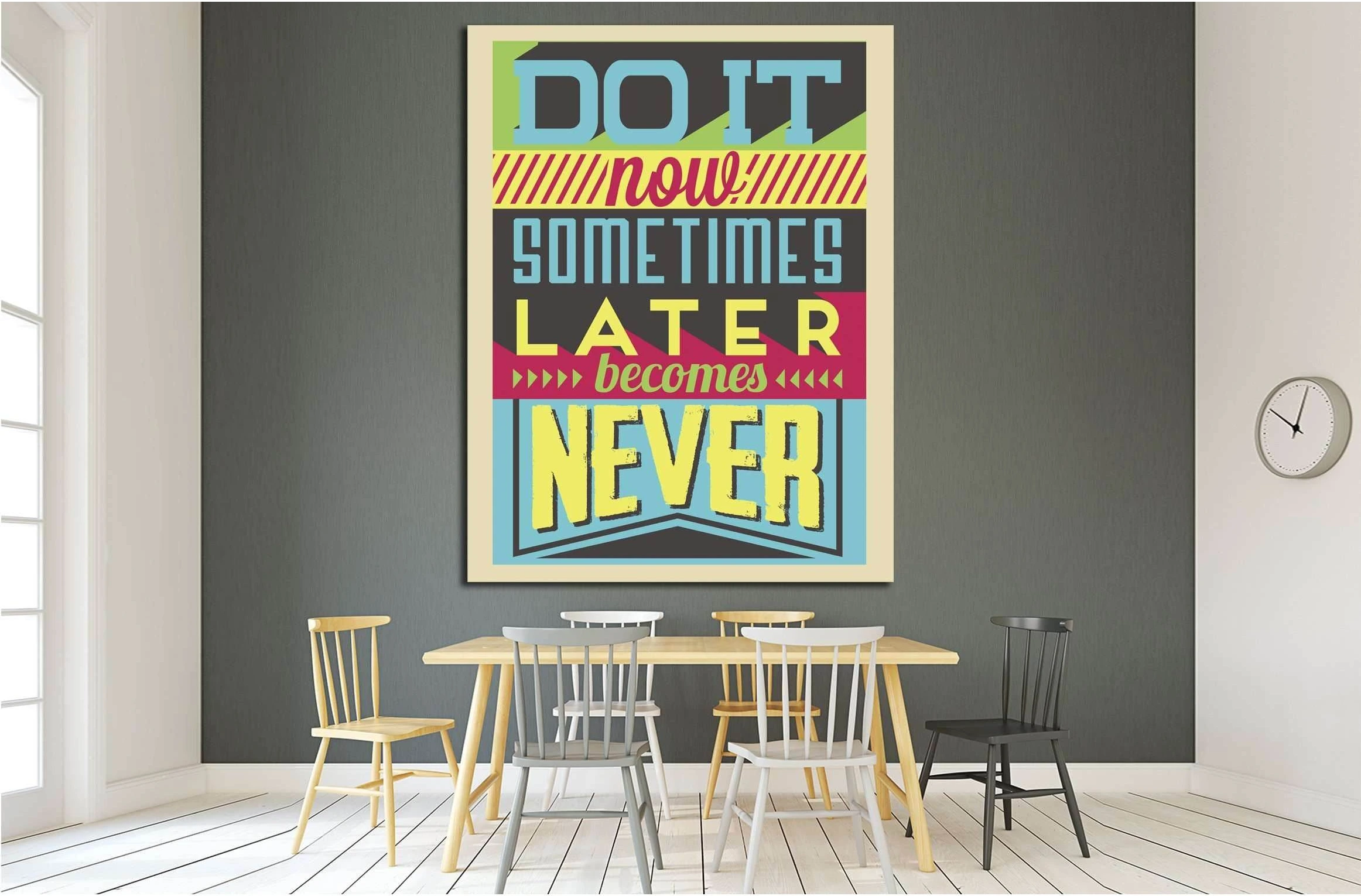 do it now №4539 Ready to Hang Canvas Print - Zellart Canvas Prints ALL_Products, s-4539