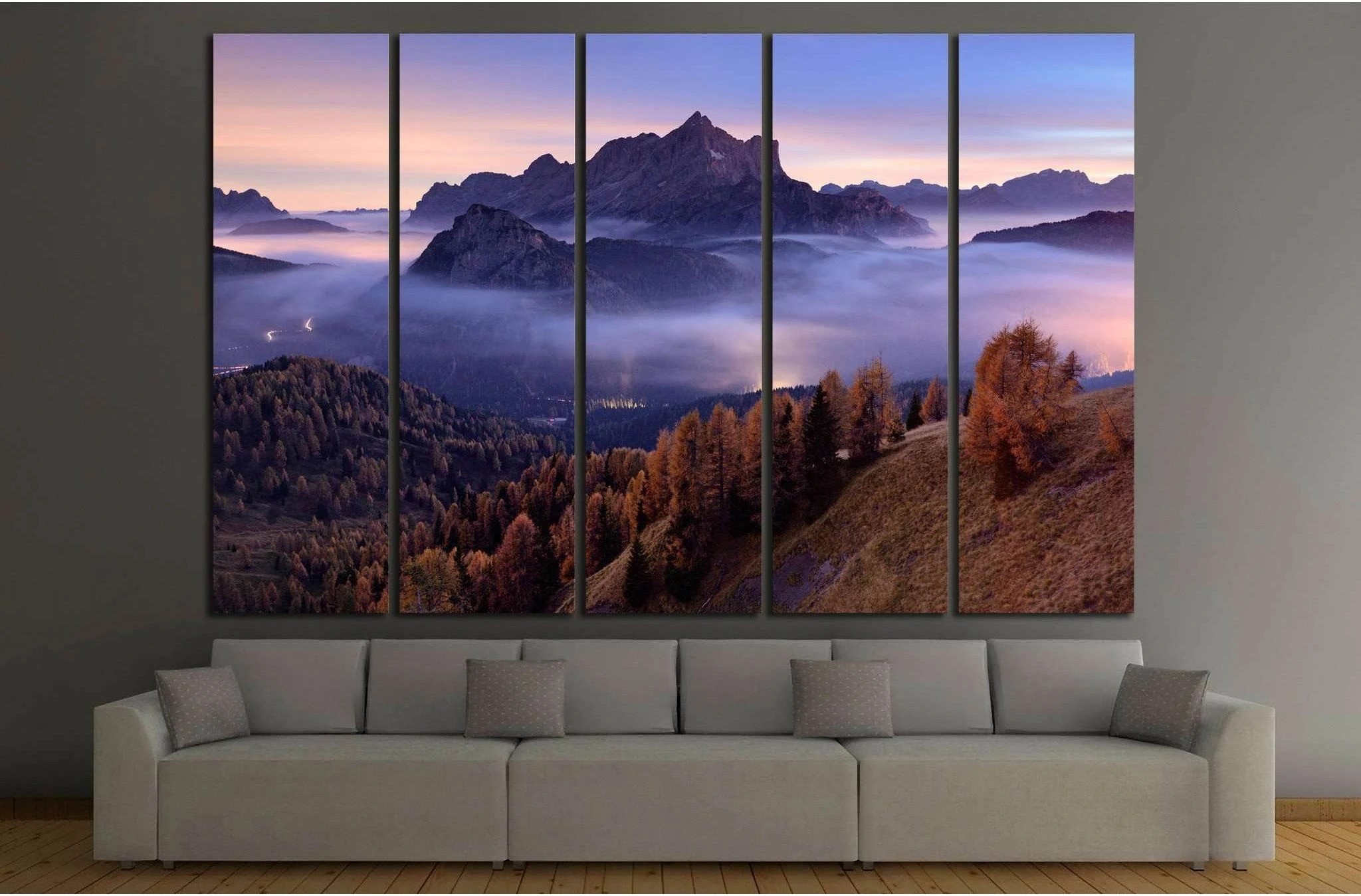 Dolomites, Italy №601 Ready to Hang Canvas Print - Zellart Canvas Prints ALL_Products, s-601