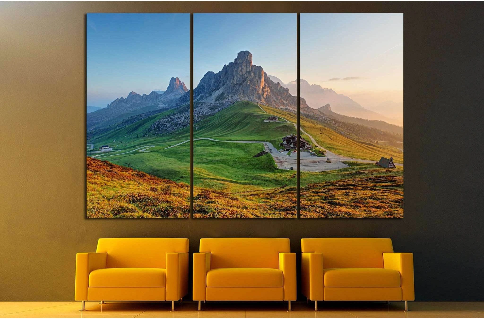 Dolomites landscape №608 Ready to Hang Canvas Print - Zellart Canvas Prints ALL_Products, s-608