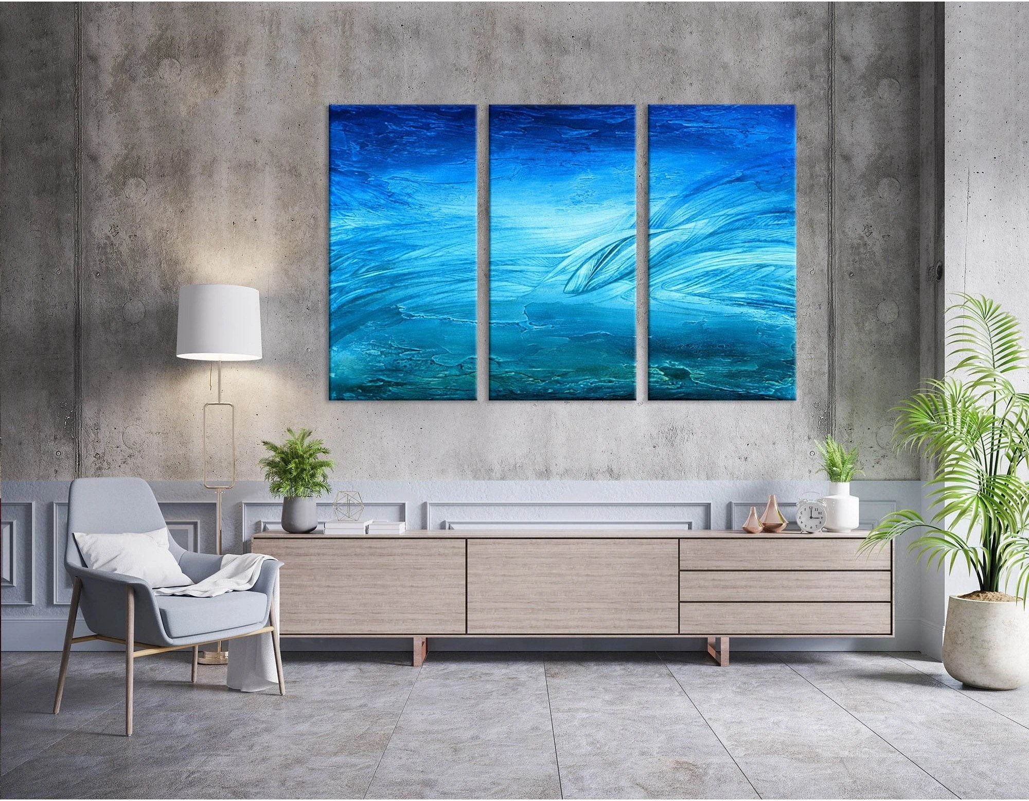 Dolphins In The Ocean №04301 Ready to Hang Canvas Print - Zellart Canvas Prints ALL_Products