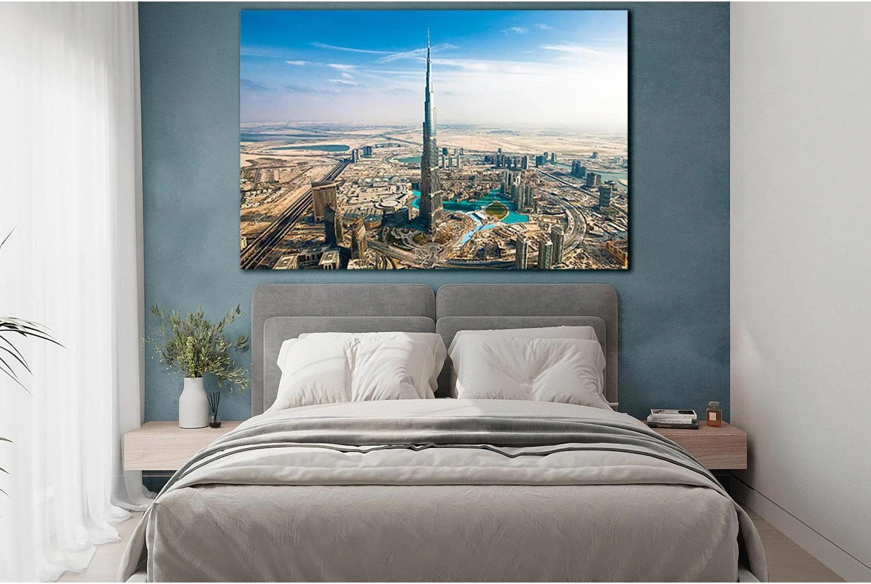 Downtown Dubai №SL1363 Ready to Hang Canvas Print - Zellart Canvas Prints 0new, ALL_Products, Architecture