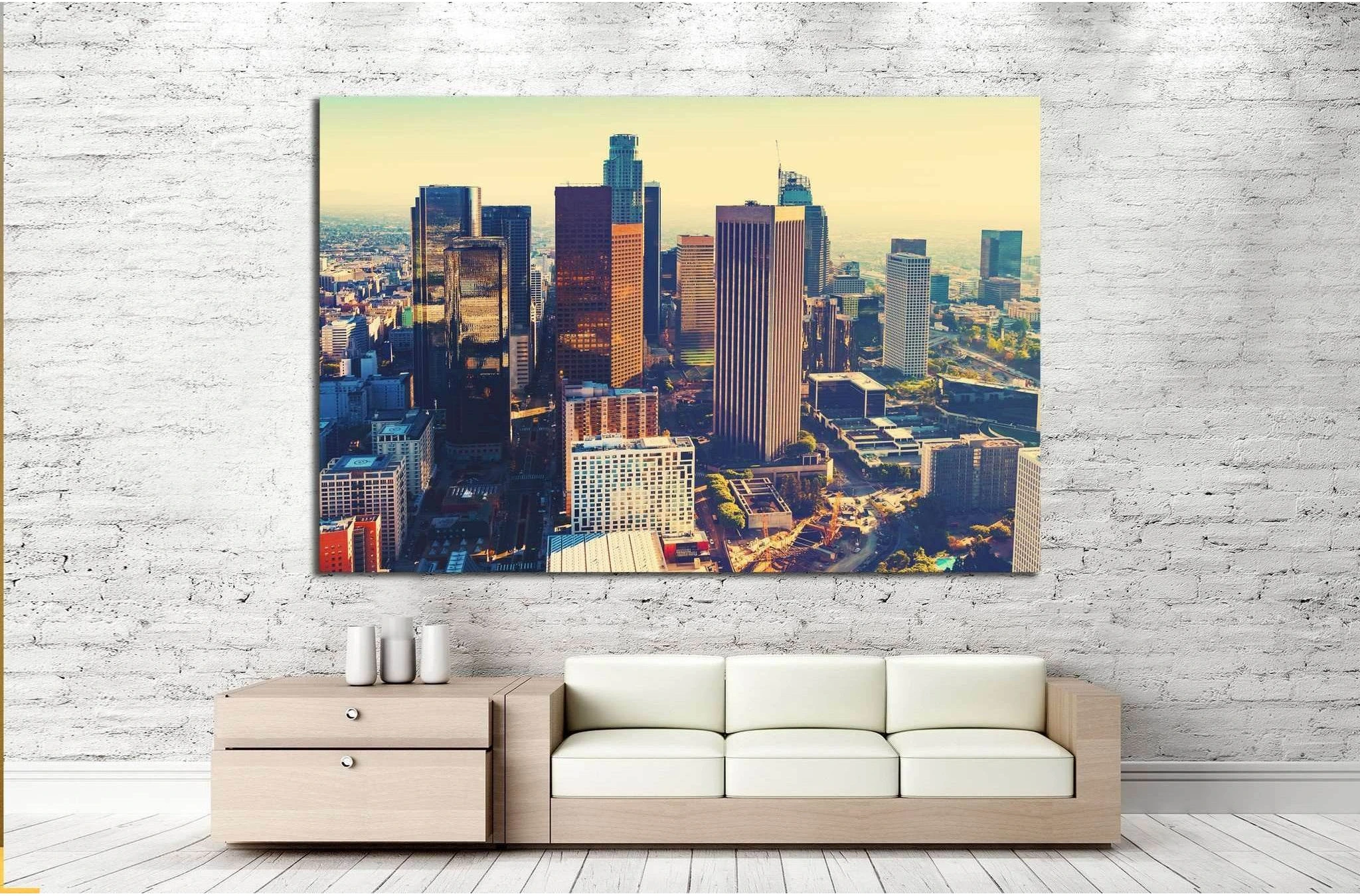 Downtown Los Angeles №1254 Ready to Hang Canvas Print - Zellart Canvas Prints ALL_Products, s-1254