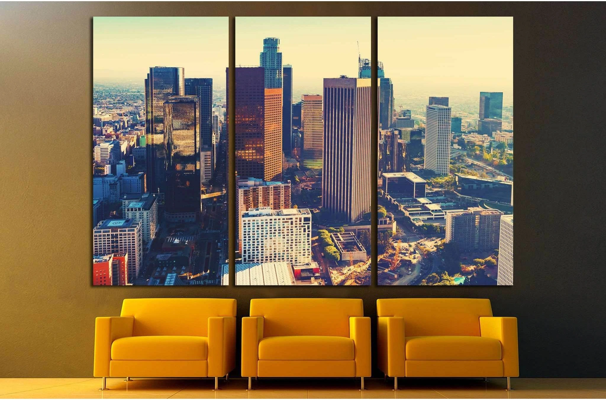 Downtown Los Angeles №1254 Ready to Hang Canvas Print - Zellart Canvas Prints ALL_Products, s-1254