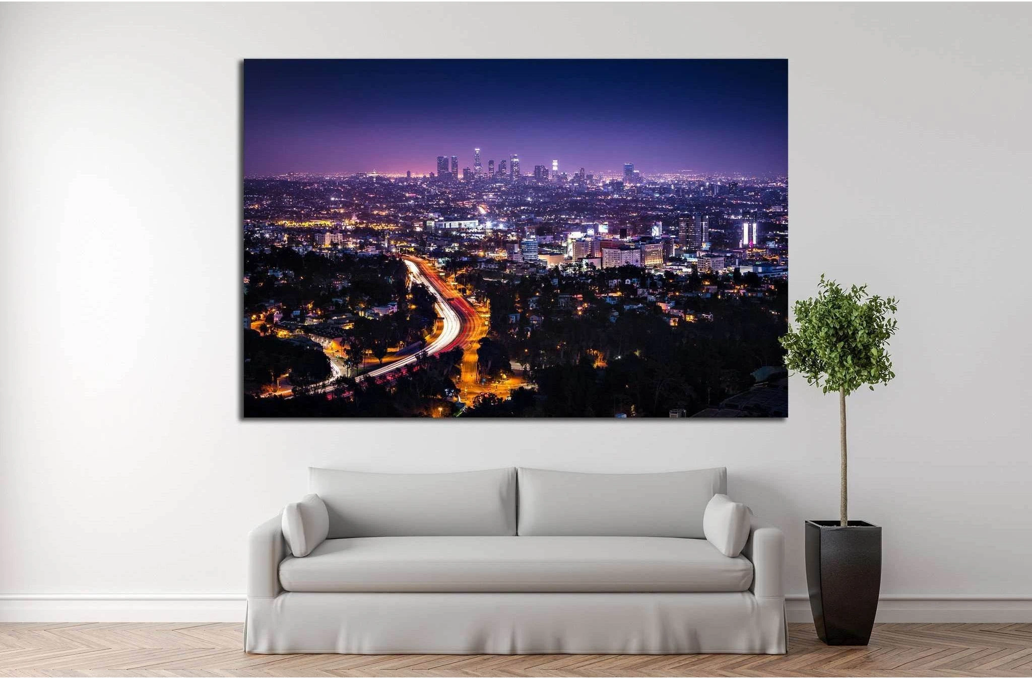 Downtown Los Angeles №884 Ready to Hang Canvas Print - Zellart Canvas Prints ALL_Products, s-884