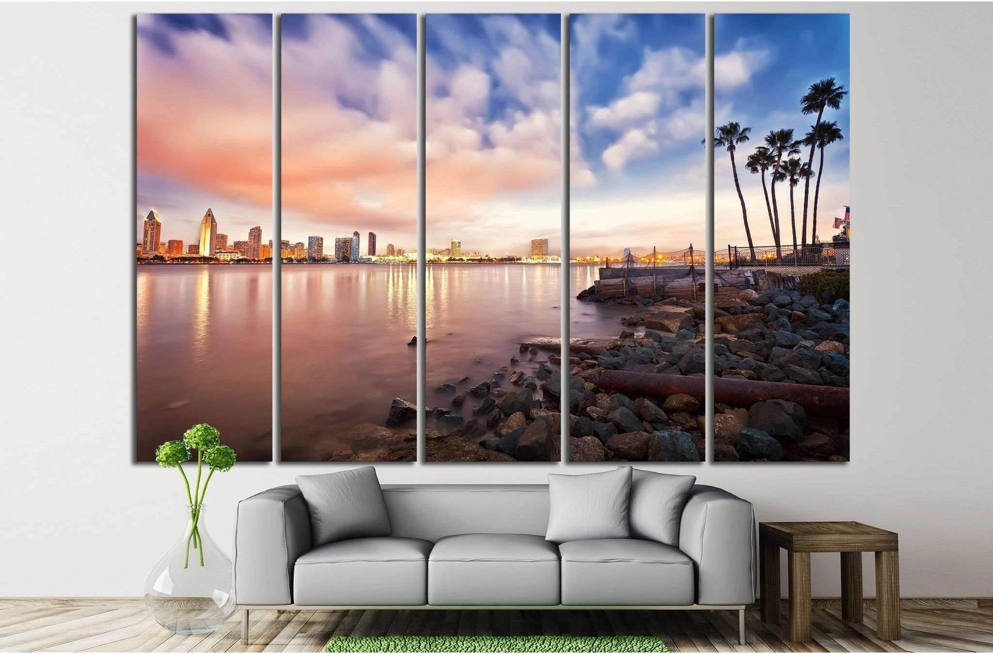 Downtown San Diego №811 Ready to Hang Canvas Print - Zellart Canvas Prints ALL_Products, s-811