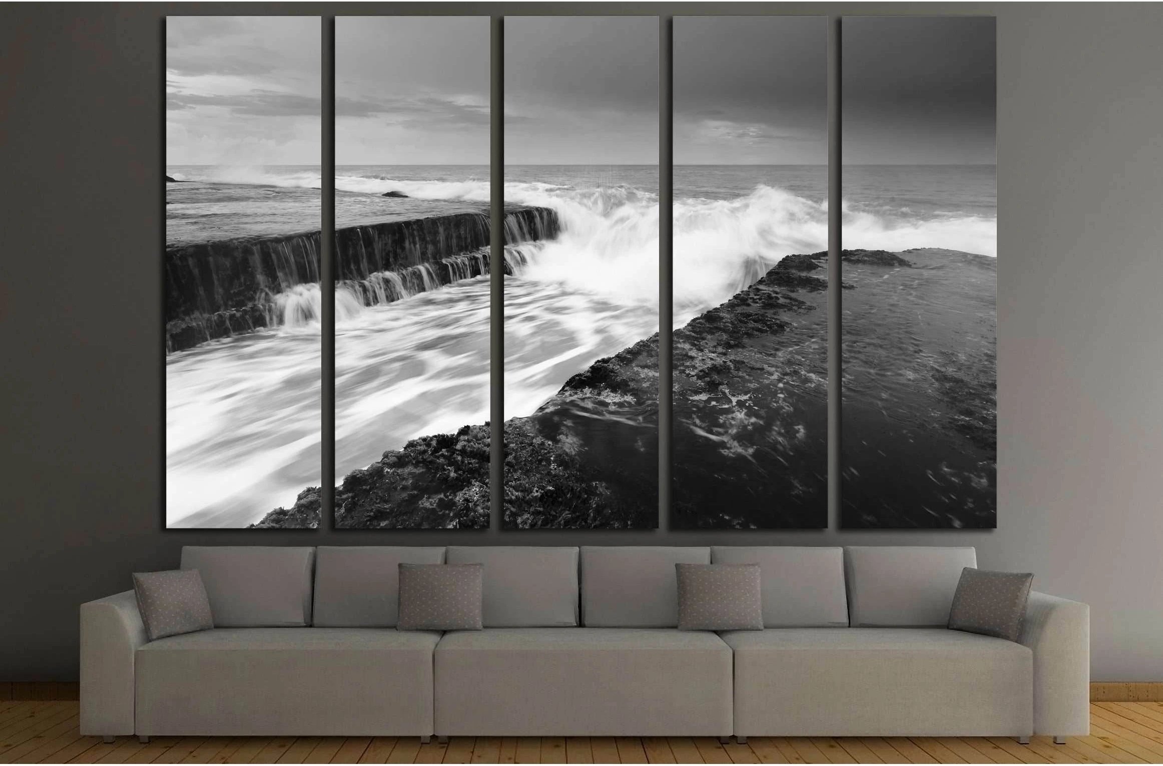 Dramatic seascape at Tanah Lot, Bali, Indonesia №2703 Ready to Hang Canvas Print - Zellart Canvas Prints ALL_Products, s-2703