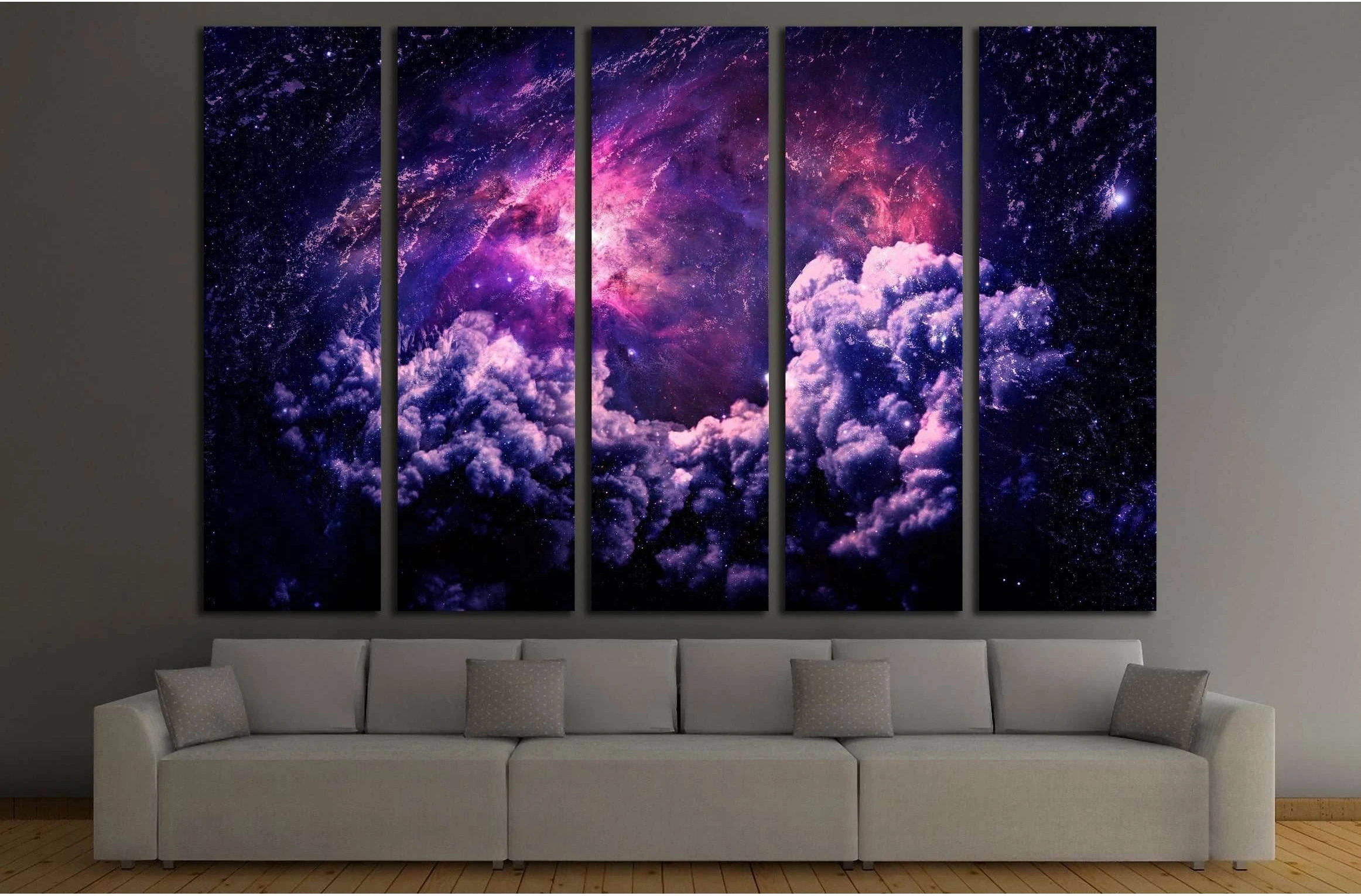 Dreamscape Galaxy - Elements of this Image Furnished by NASA №2451 Ready to Hang Canvas Print - Zellart Canvas Prints ALL_Products, s-2451