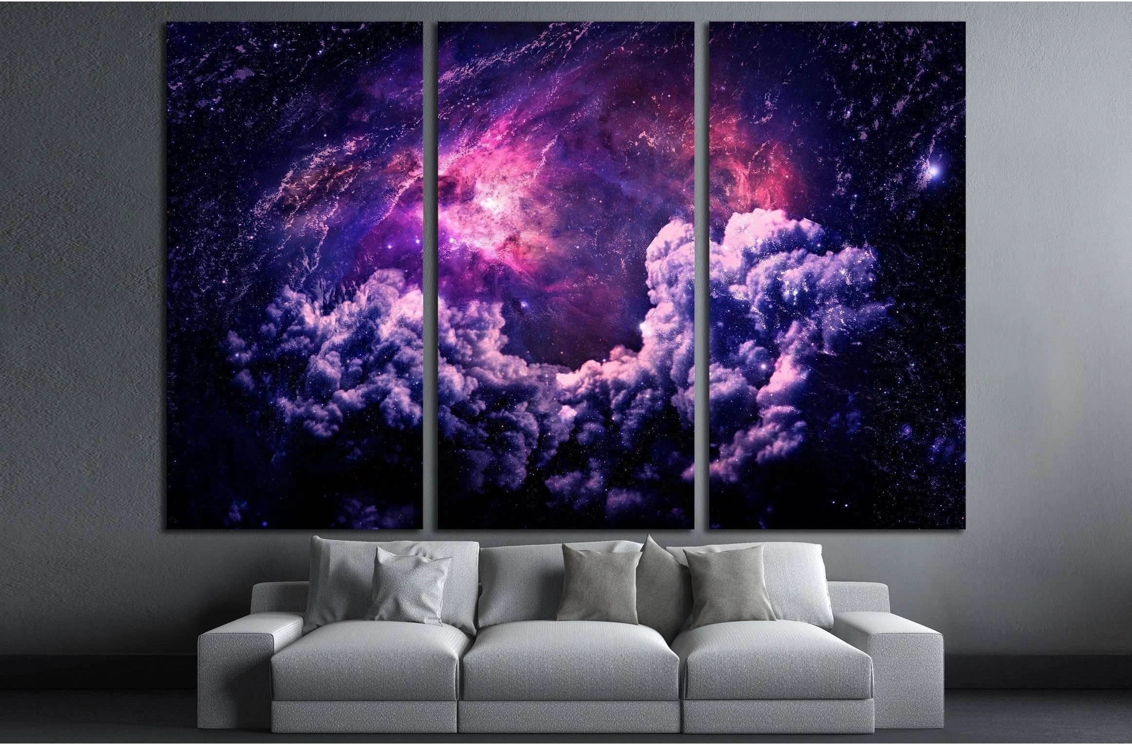 Dreamscape Galaxy - Elements of this Image Furnished by NASA №2451 Ready to Hang Canvas Print - Zellart Canvas Prints ALL_Products, s-2451