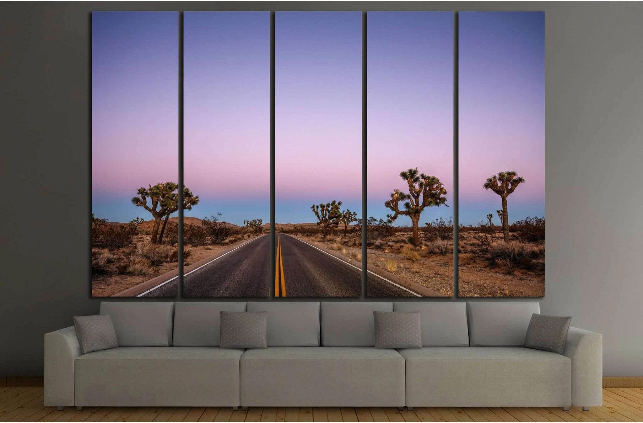 Driving through the desert №846 Ready to Hang Canvas Print - Zellart Canvas Prints ALL_Products, s-846