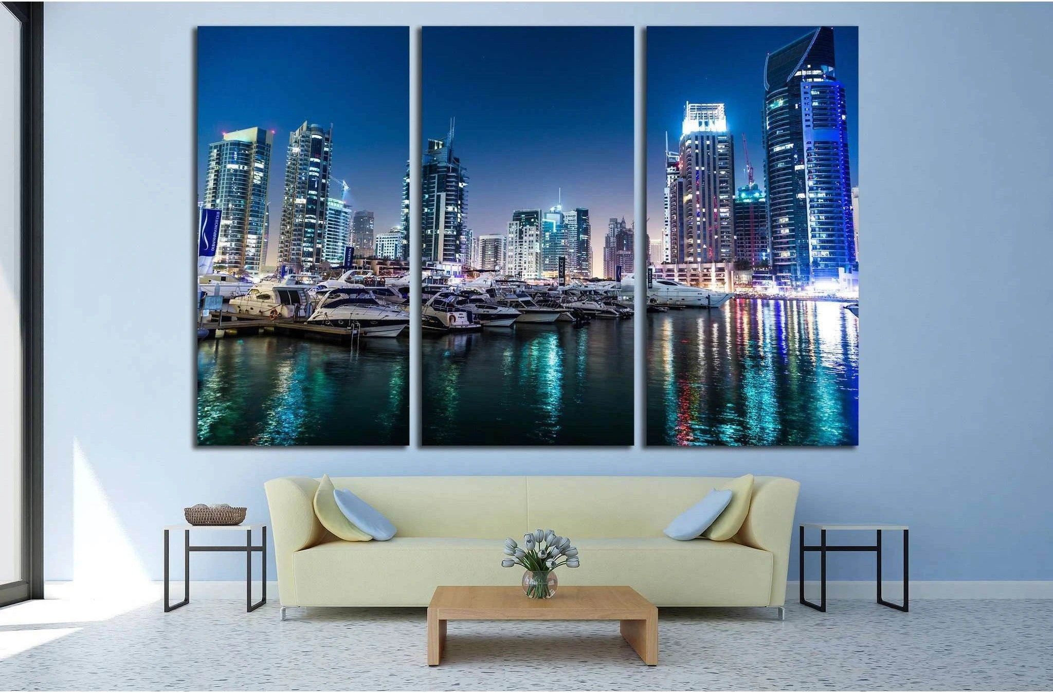 Dubai Cityscape №524 Ready to Hang Canvas Print - Zellart Canvas Prints ALL_Products, s-524