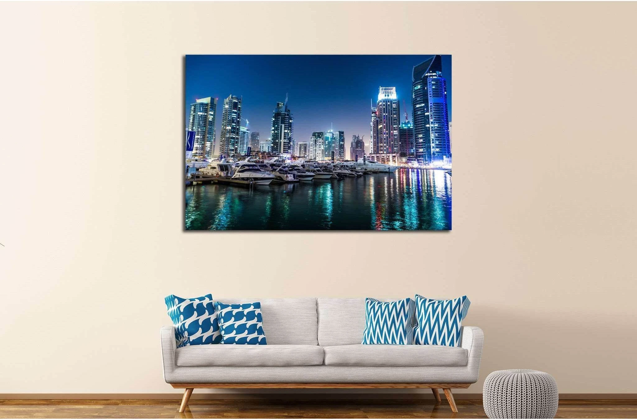 Dubai Cityscape №524 Ready to Hang Canvas Print - Zellart Canvas Prints ALL_Products, s-524